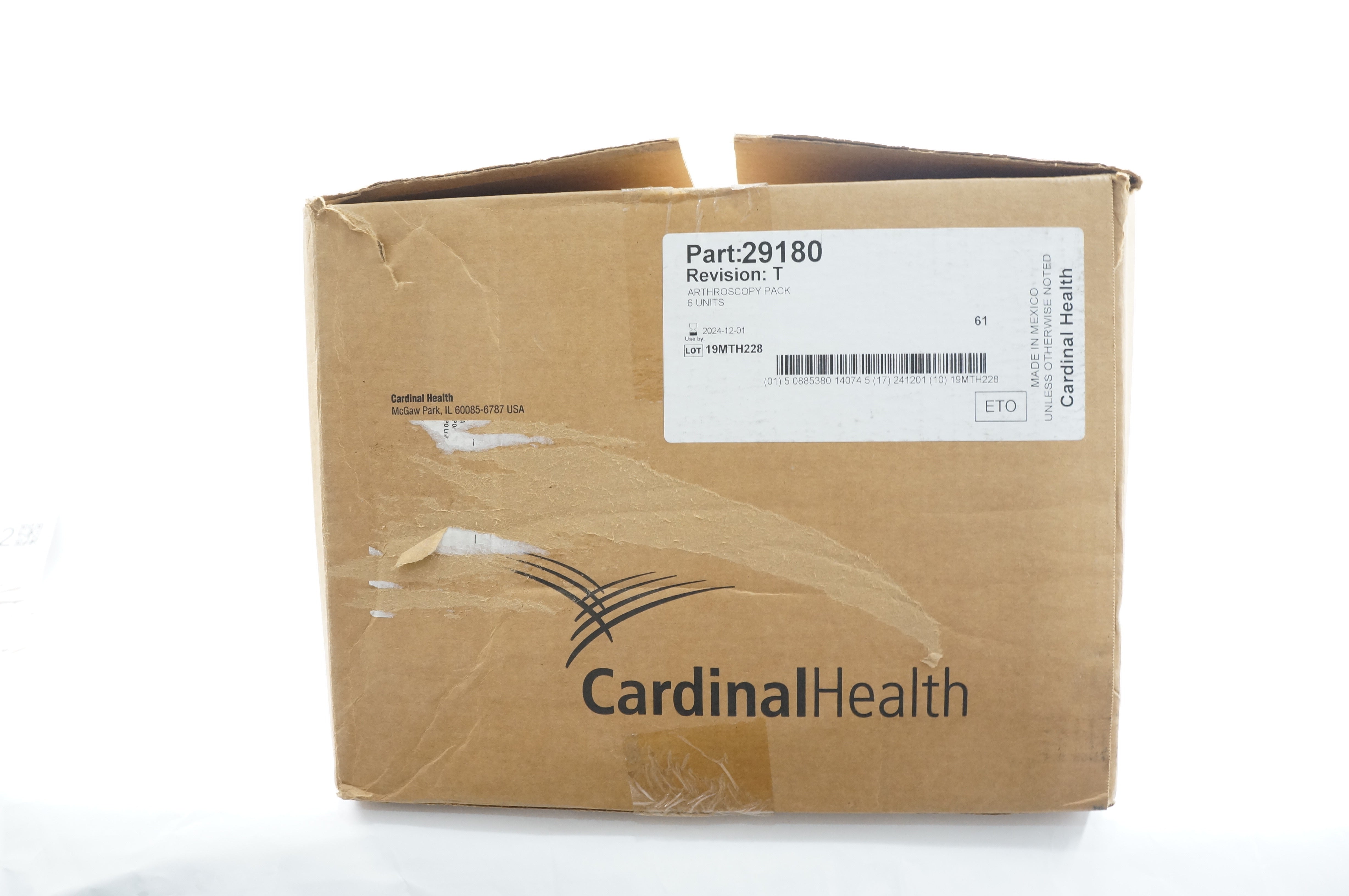 Cardinal Health 29180 Arthroscopy Pack - Case of 6