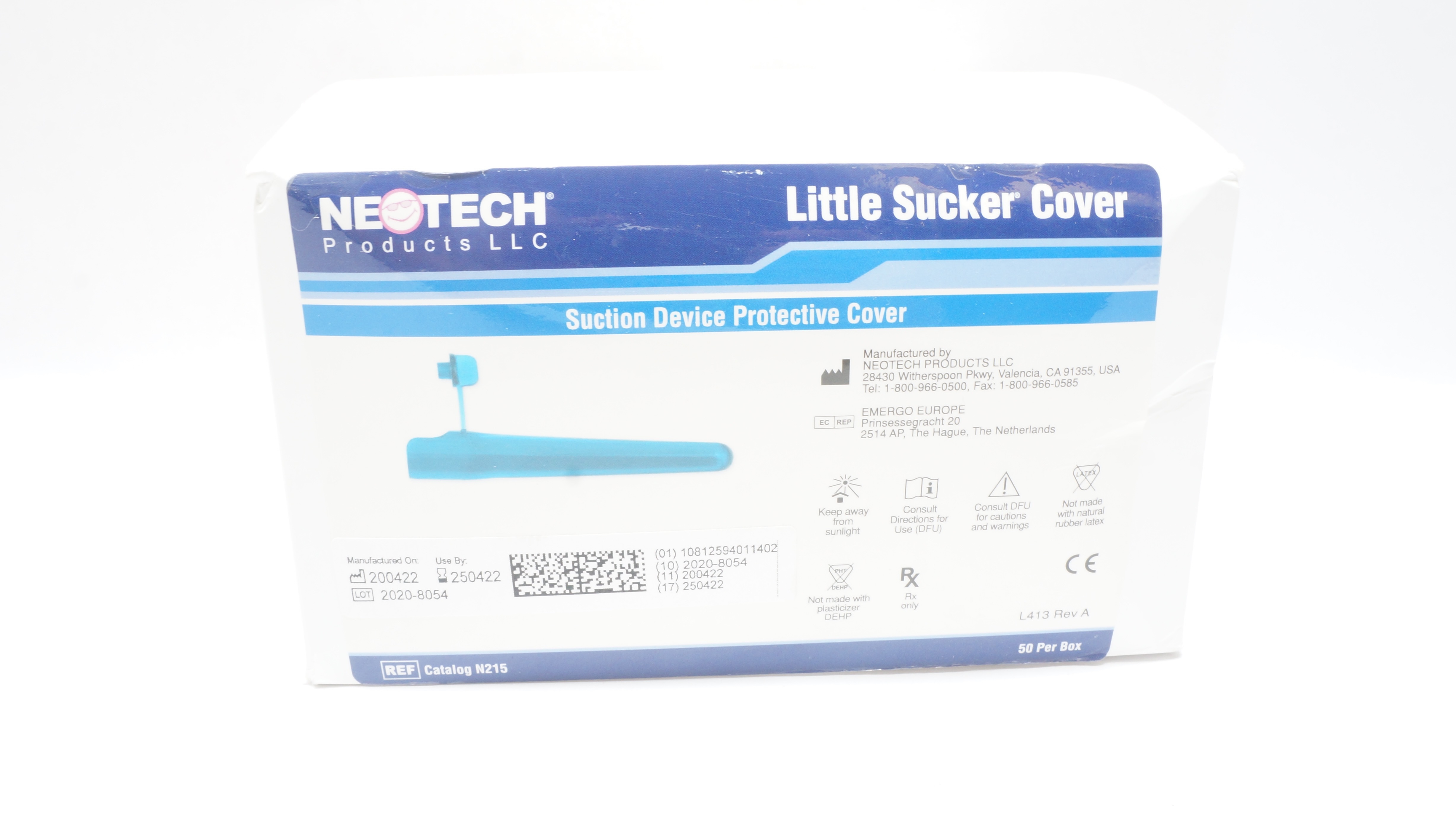 Neotech N215 Little Sucker Cover Suction Device Protective Cover - Box of 50