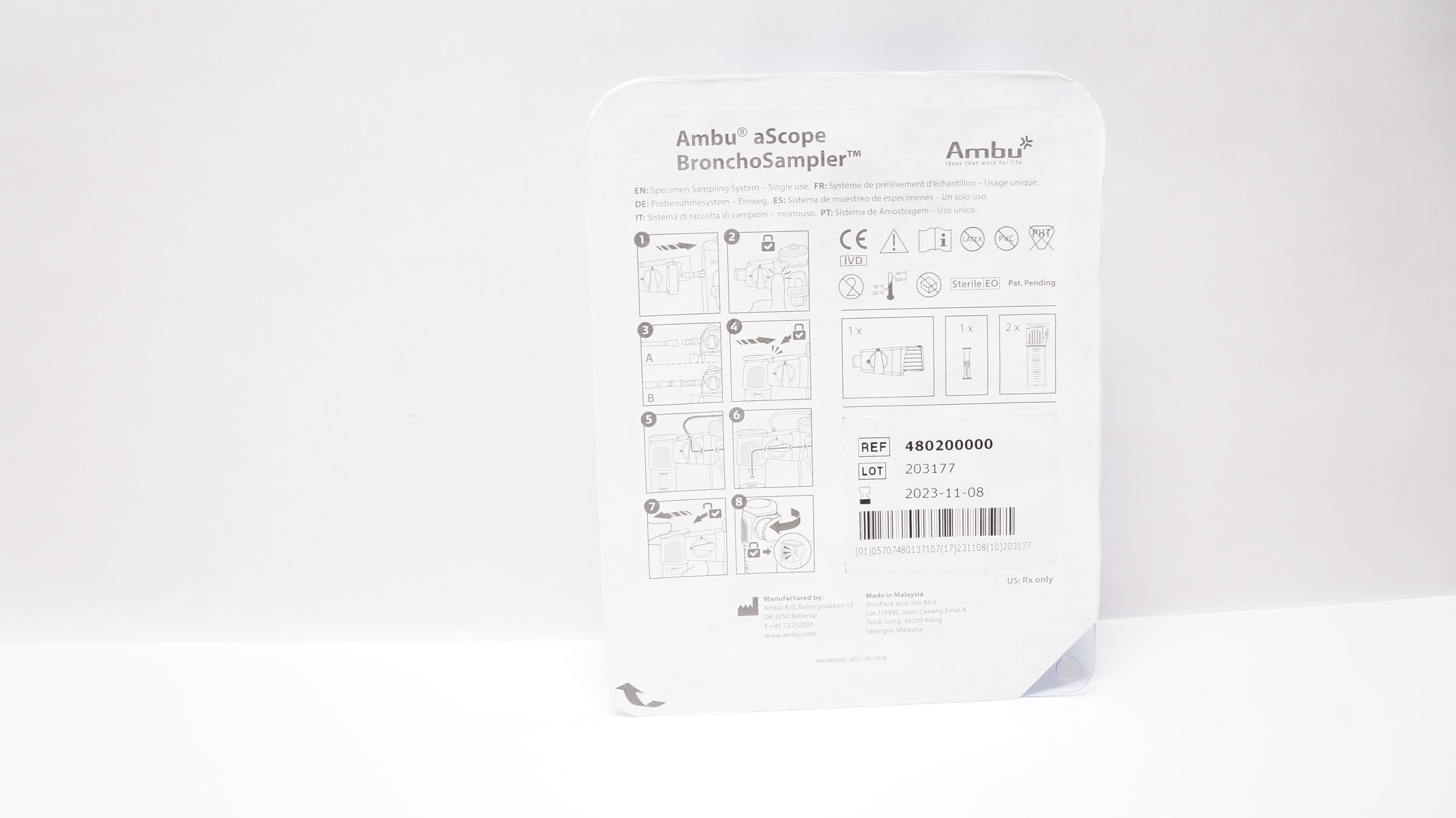 Ambu 480200000 aScope BronchoSampler Specimen Sampling System (x)