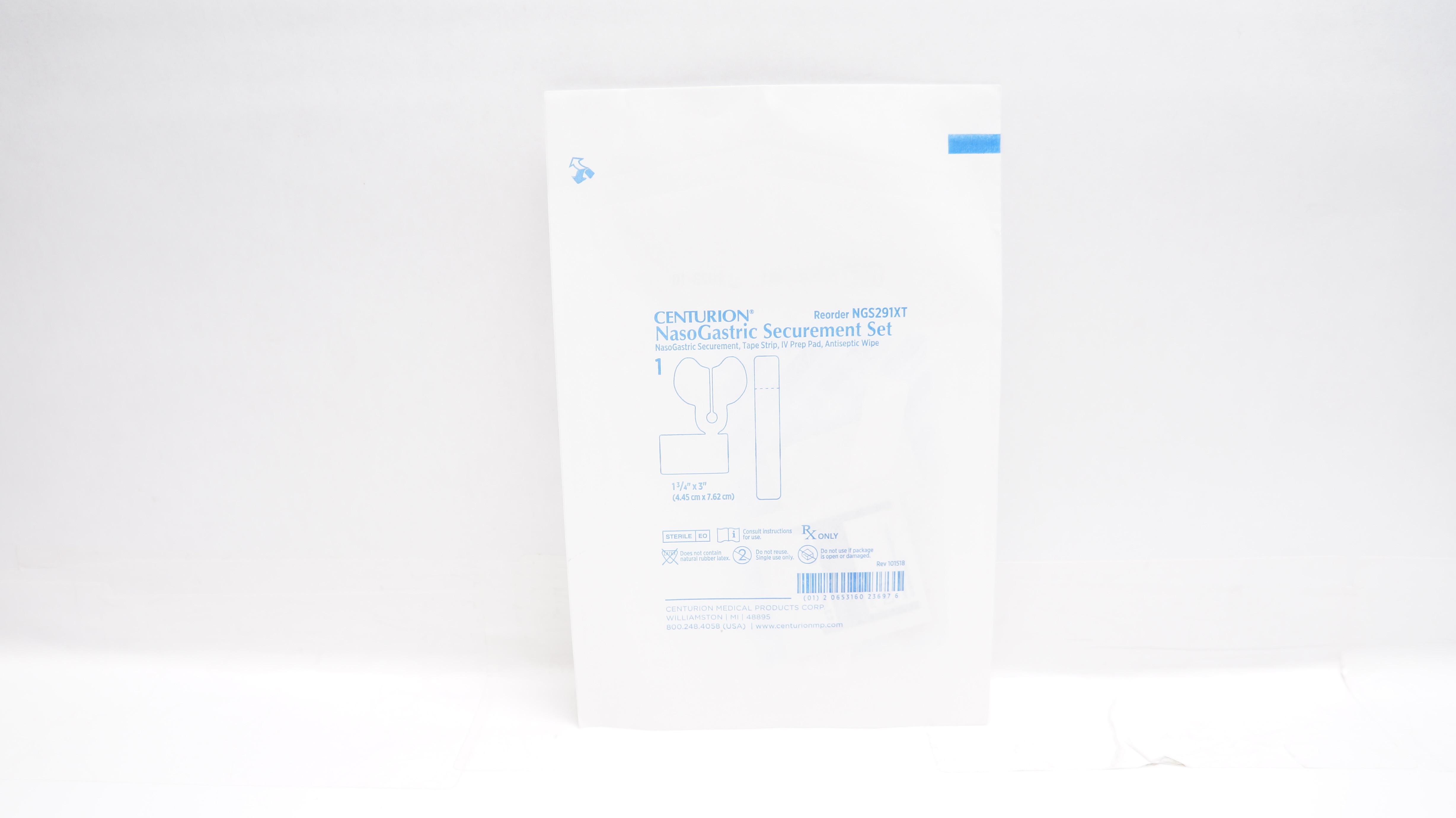 Centurion NGS291XT NasoGastric Securement Set 1-3/4inch x 3inch (x)