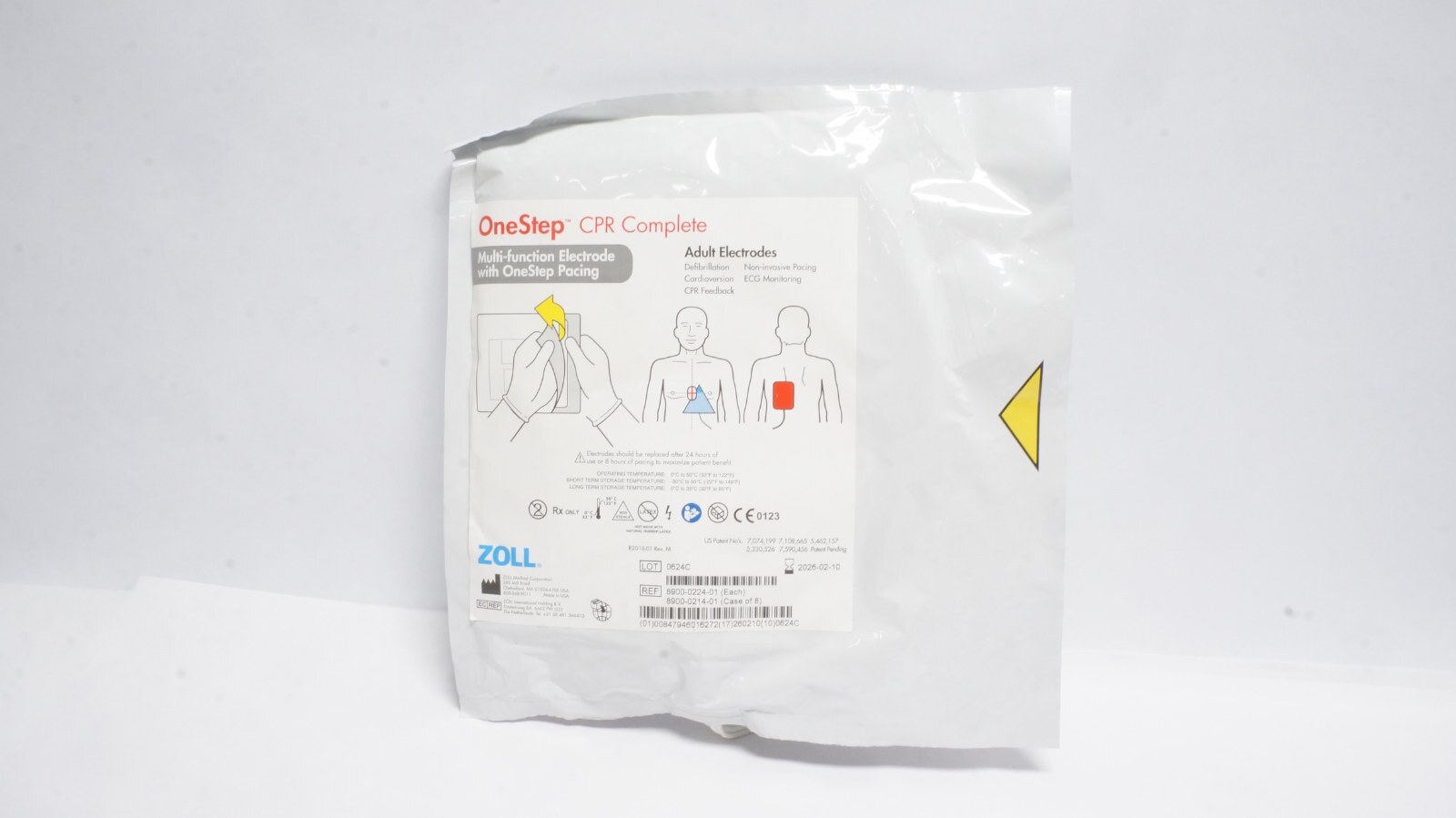 ZOLL 8900-0224-01 OneStep CPR Complete Adult Electrodes