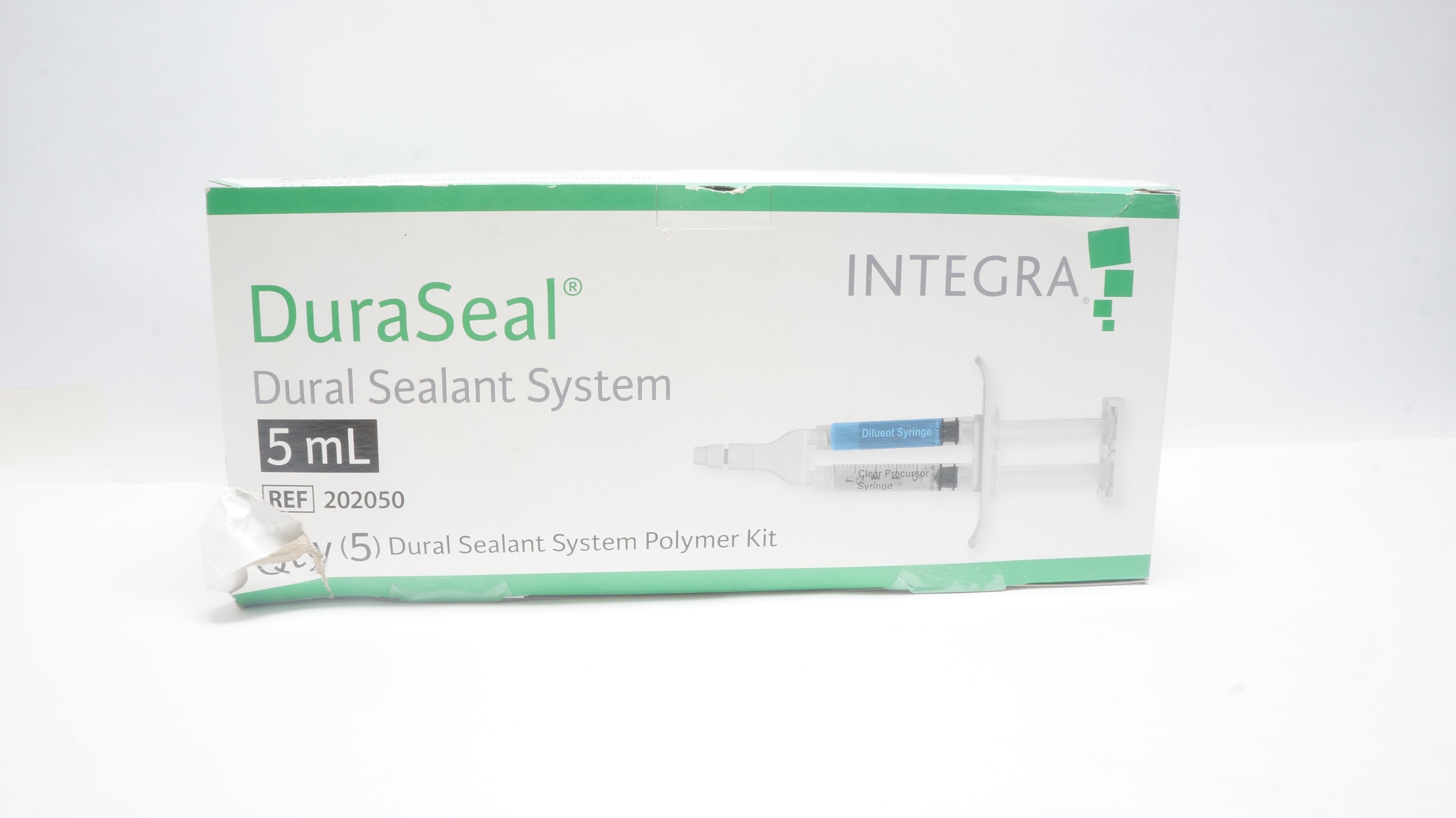 Integra 202050 DuraSeal Dural Sealant System Polymer Kit 5mL (x) - Box of 5