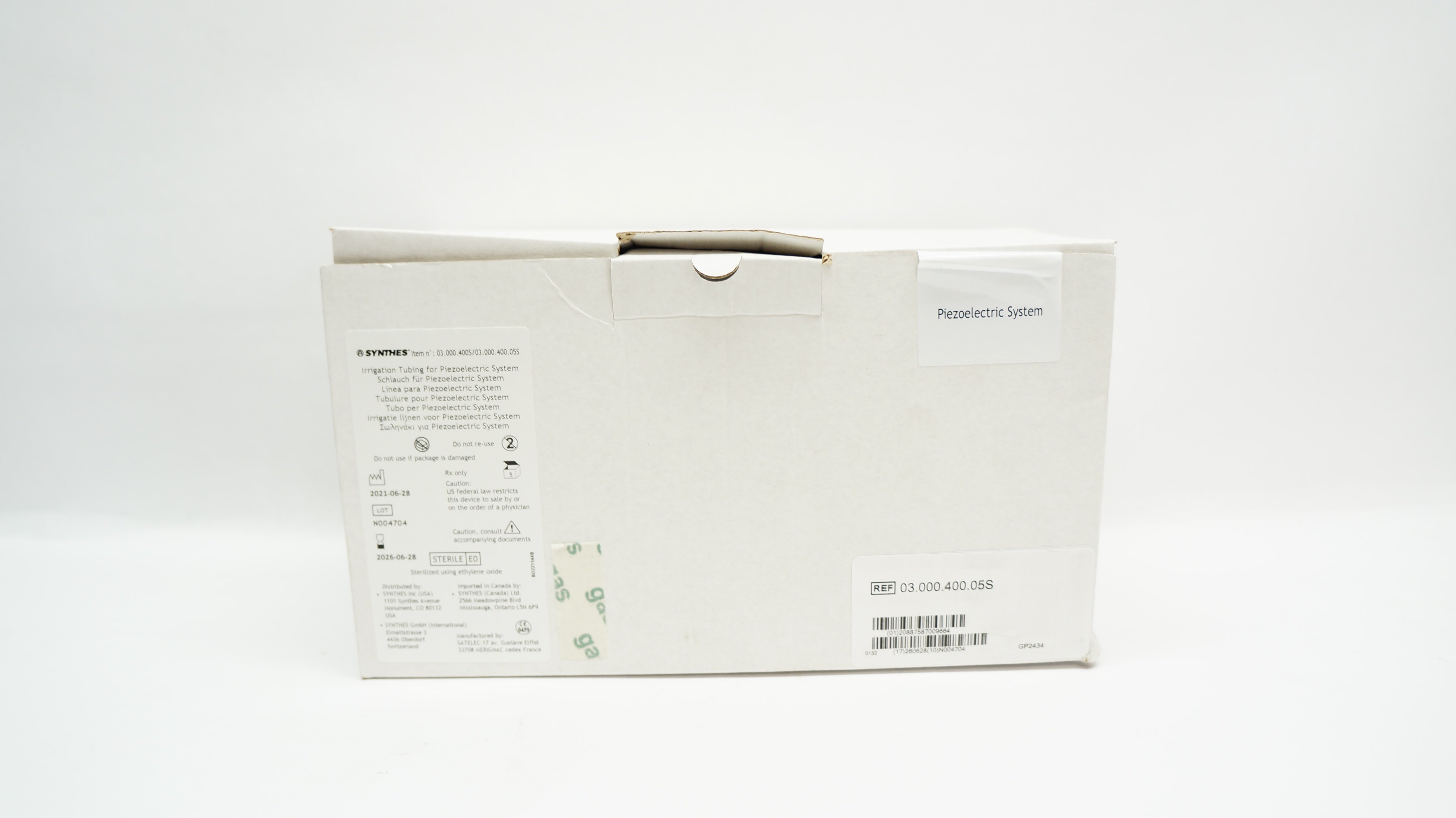 Synthes 03.000.400.05S Irrigation Tubing - Box of 5