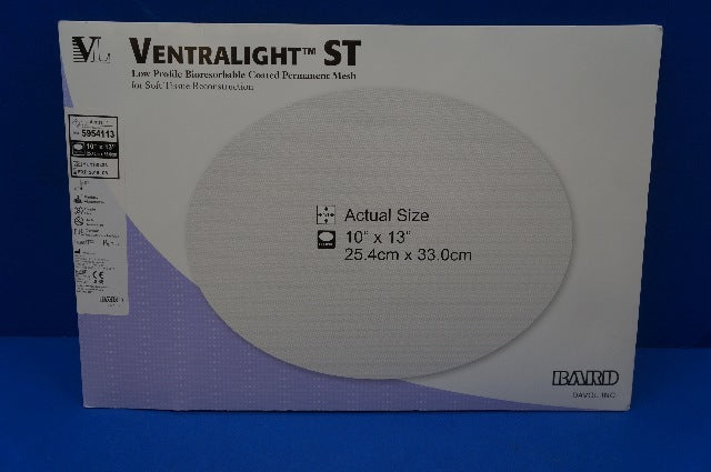 Bard 5954113 Ventralight ST Low Profile Bioresorbable Coated Permanent Mesh (x)
