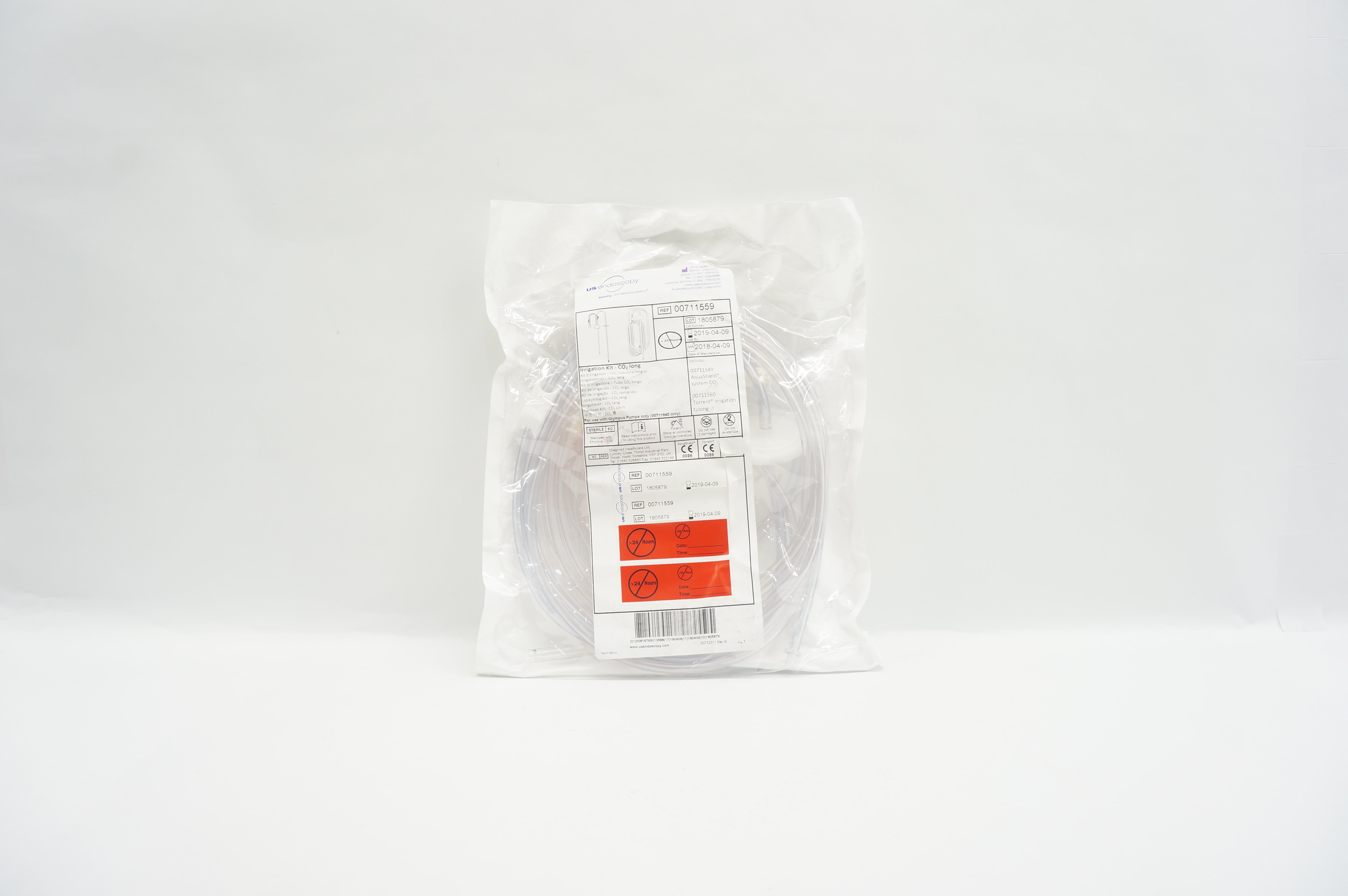 US Endoscopy 00711559 Irrigation Kit - CO2 Long (x)