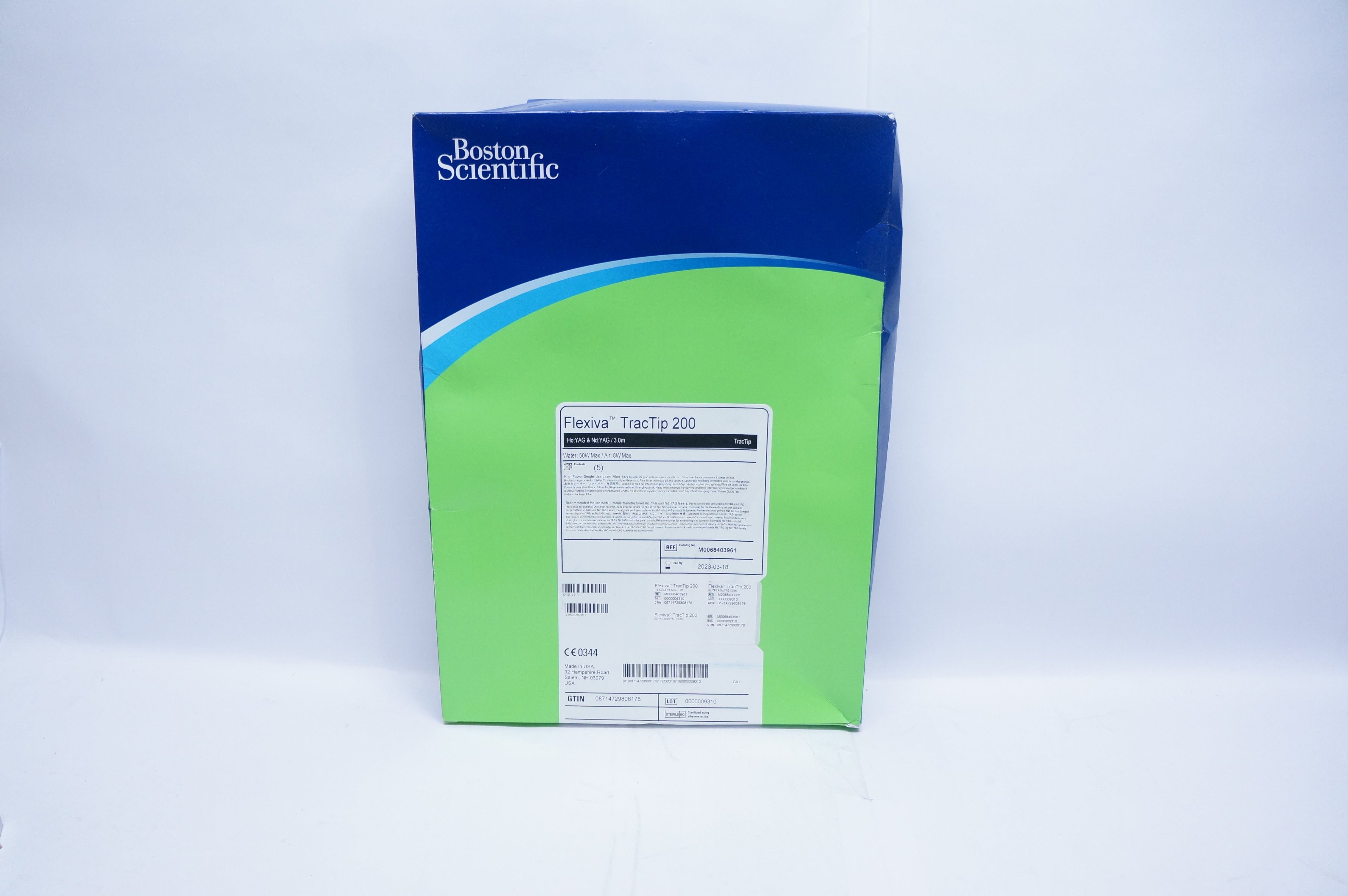 Boston Scientific M0068403961 TracTip 200 High Power Laser Fiber - Box of 5