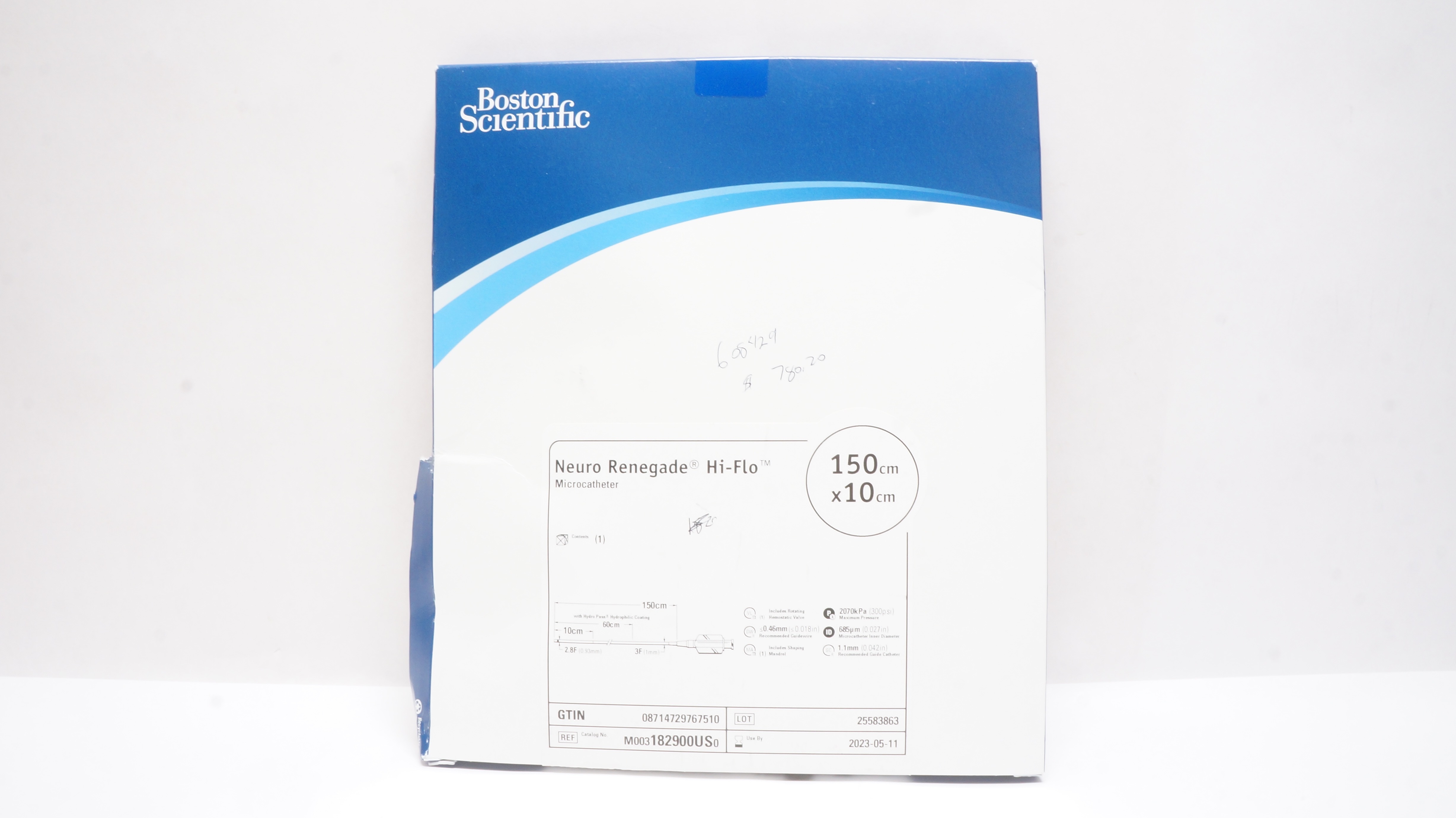 Boston Scientific 182900US Neuro Renegade Hi-Flo Microcath. 150 x 10cm (x)