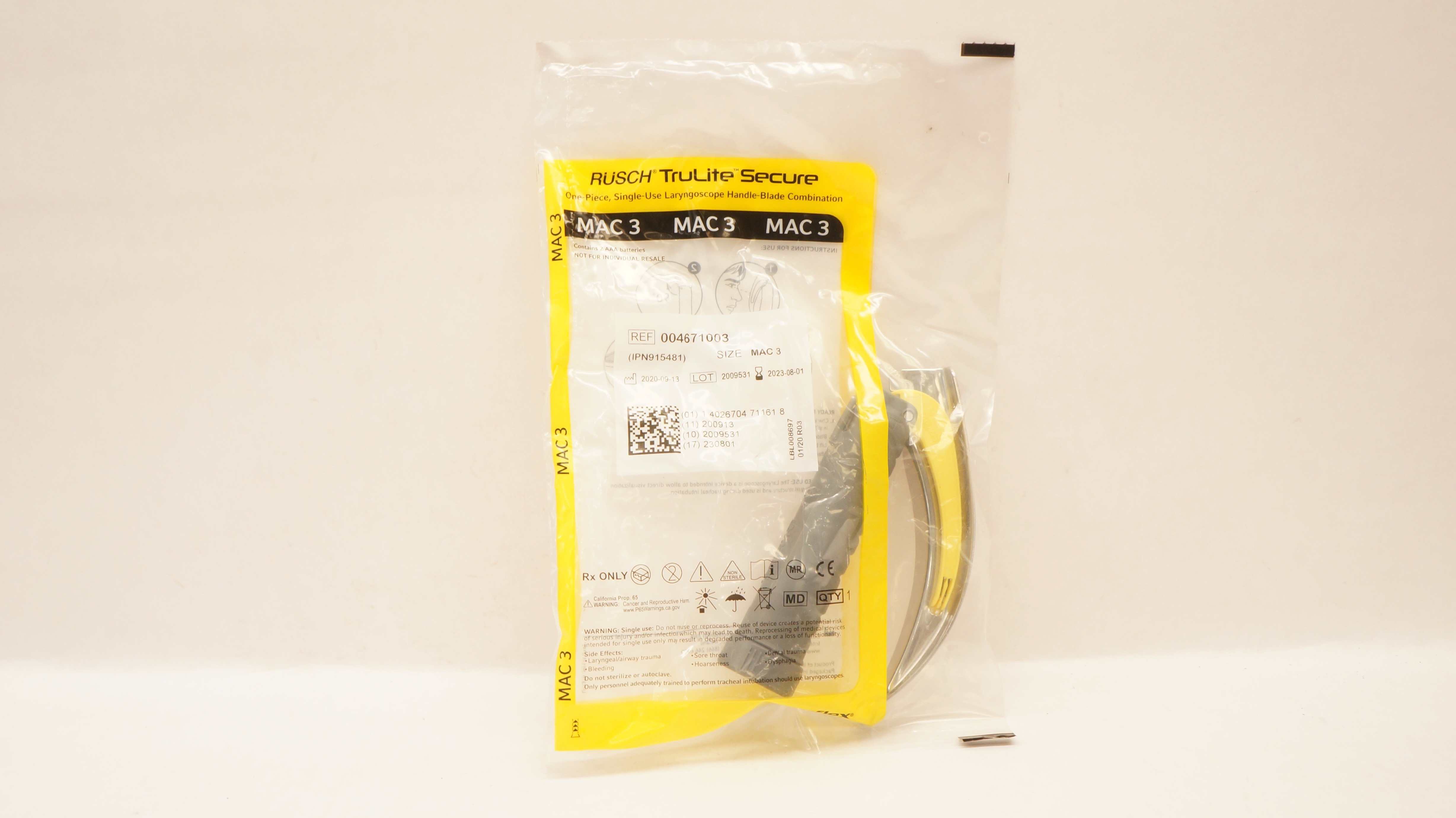 Teleflex 004671003 Rusch TruLite Laryngoscope Handle-Blade Combination MAC 3