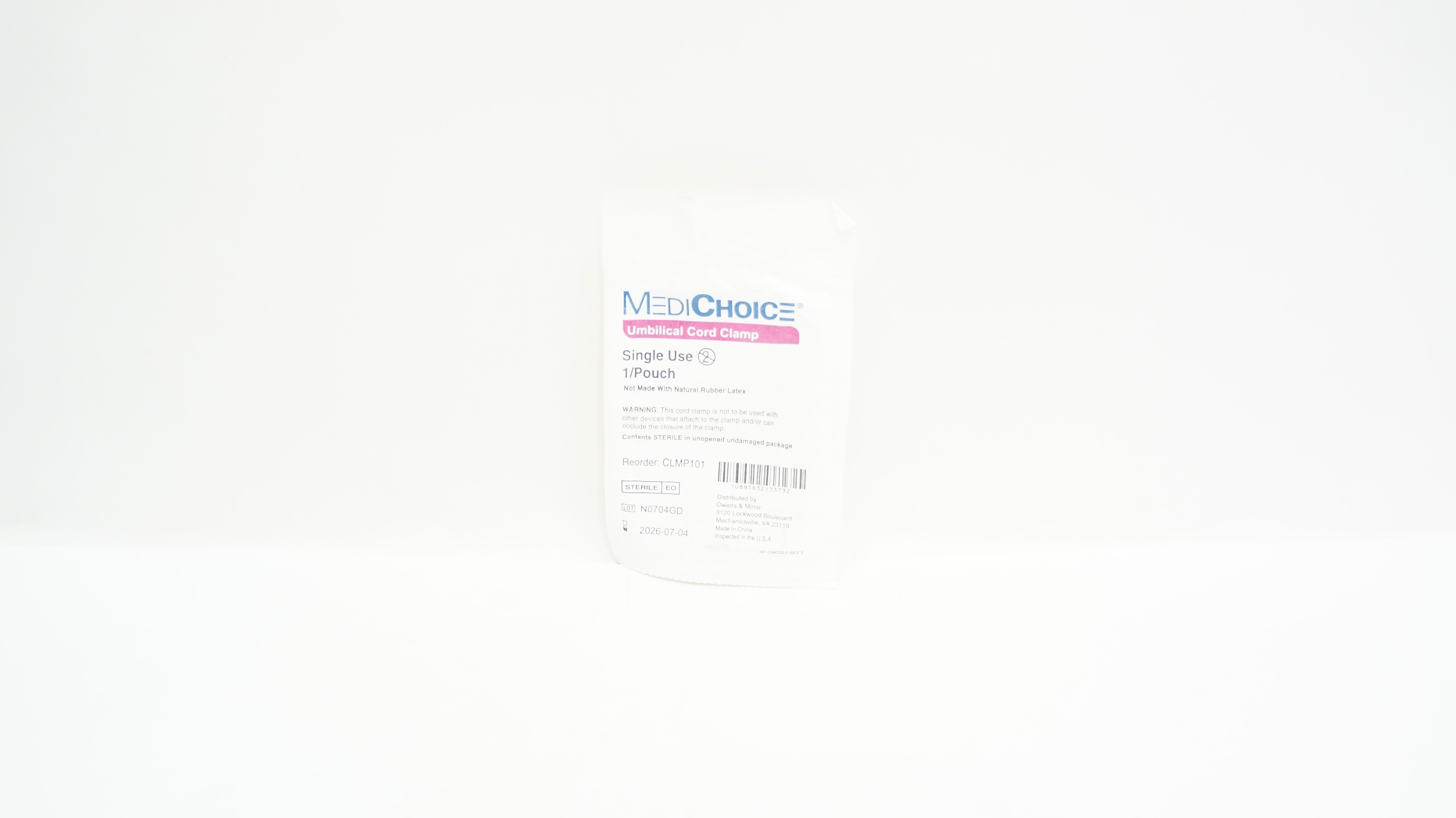 MediChoioce CLMP101 Owens & Minor Umbilical Cord Clamp