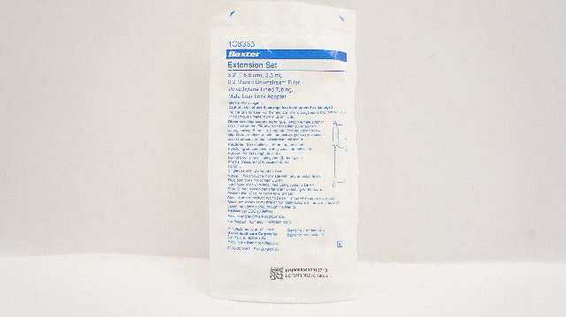 Baxter 1C8363 Extension Set 6.2 inch x 3.3mL 0.2Micron Filter