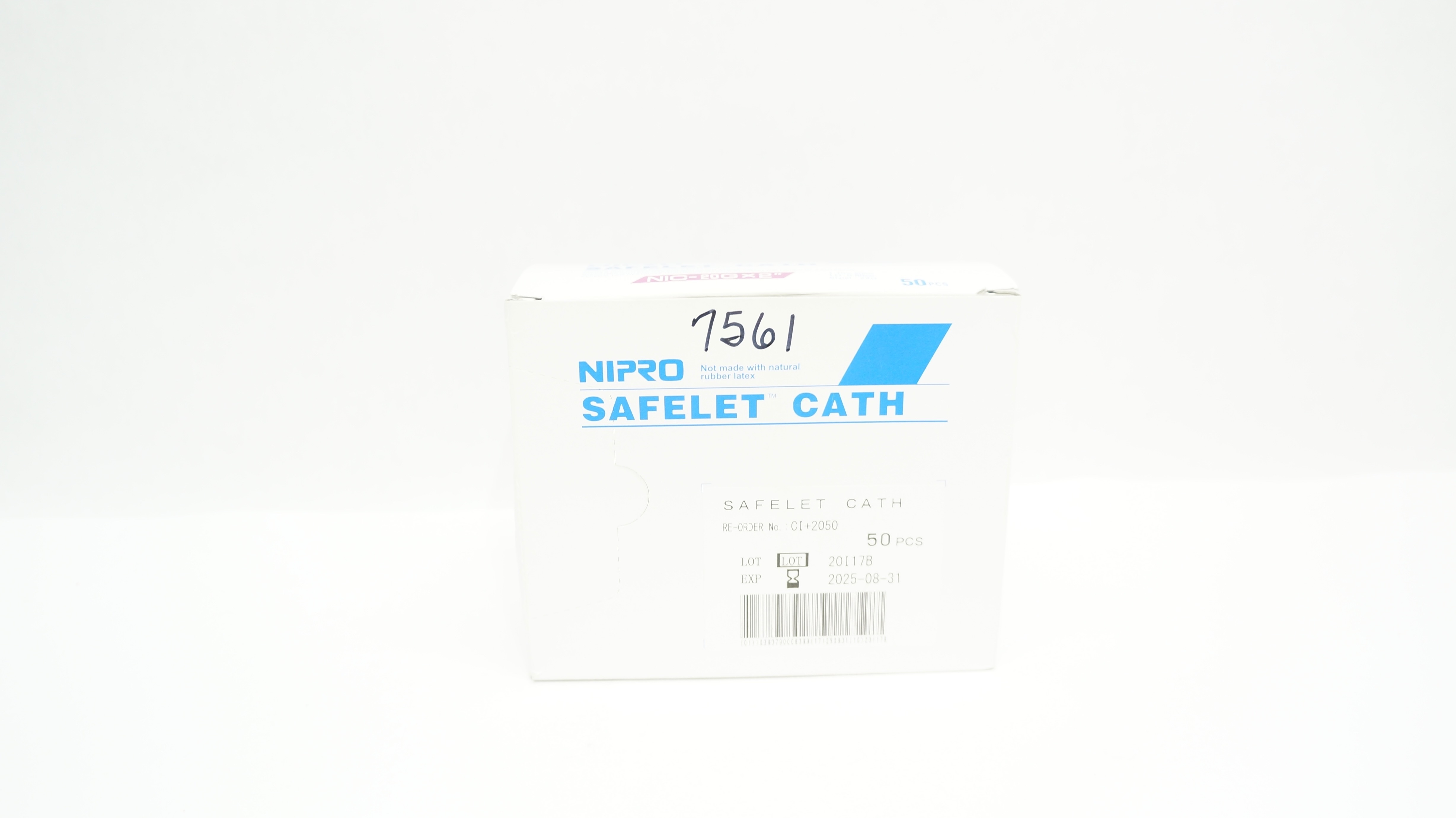 Nipro CI+2050 Safelet Cath. NIC-20G x 2 inch, 1.10 x 50mm, Stylet 22G- Box of 50