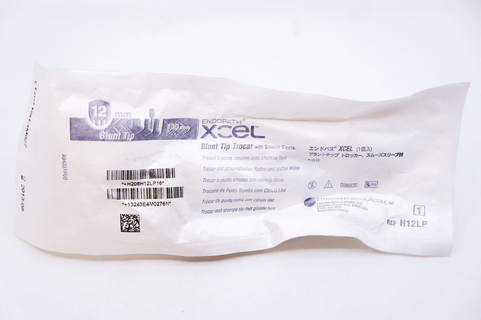 Ethicon H12LP Xcel Blunt Tip Trocar 12 x 100mm (x)