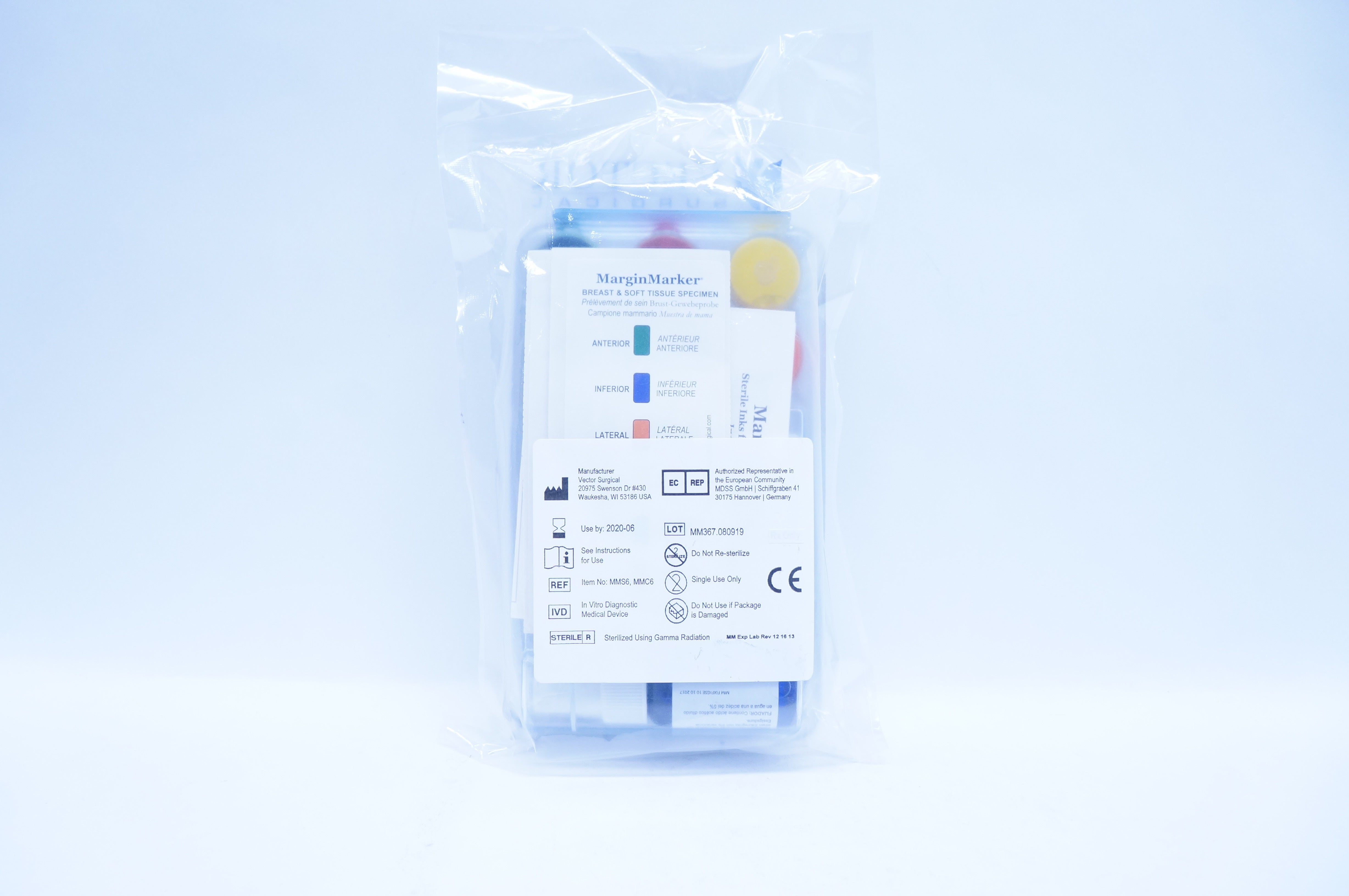 Vector Surgical MMS6, MMC6 Margin Marker Breast & Soft Tissue Specimen (x)