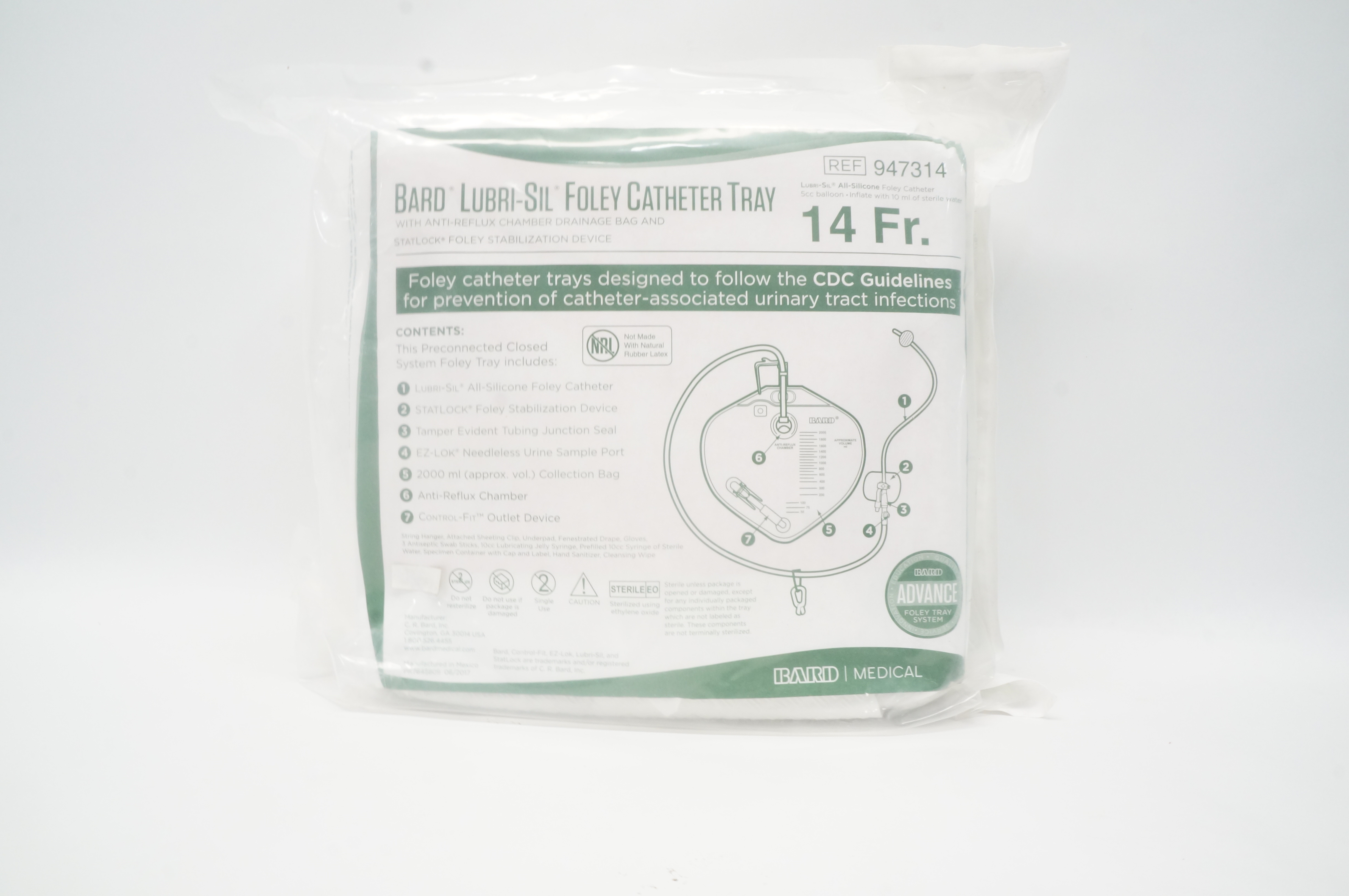 Bard 947314 Lubri-Sil Foley Cath. Tray 14Fr (x)