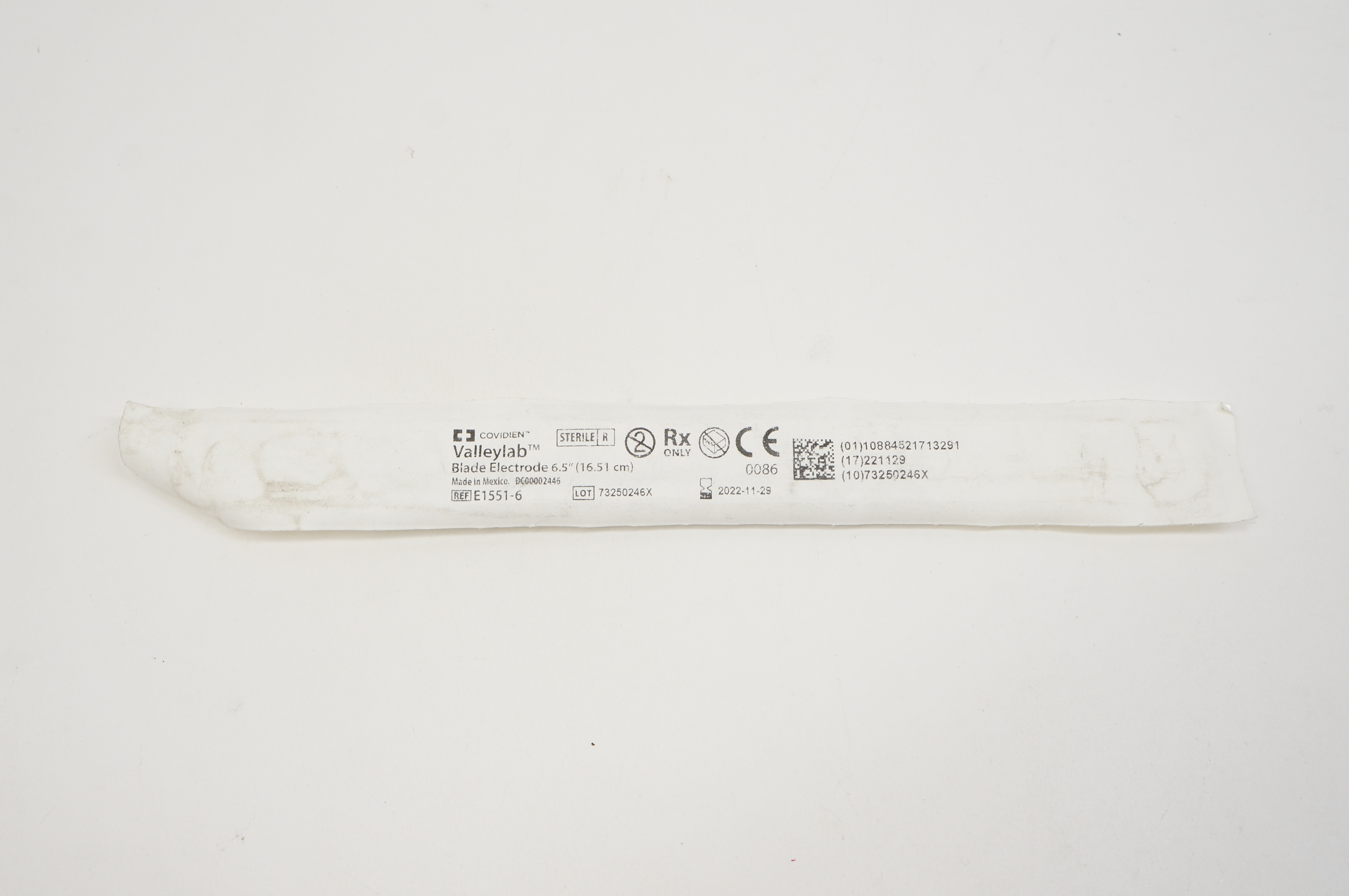 Covidien E1551-6 Vallyelab Blade Electrode 6.5inch