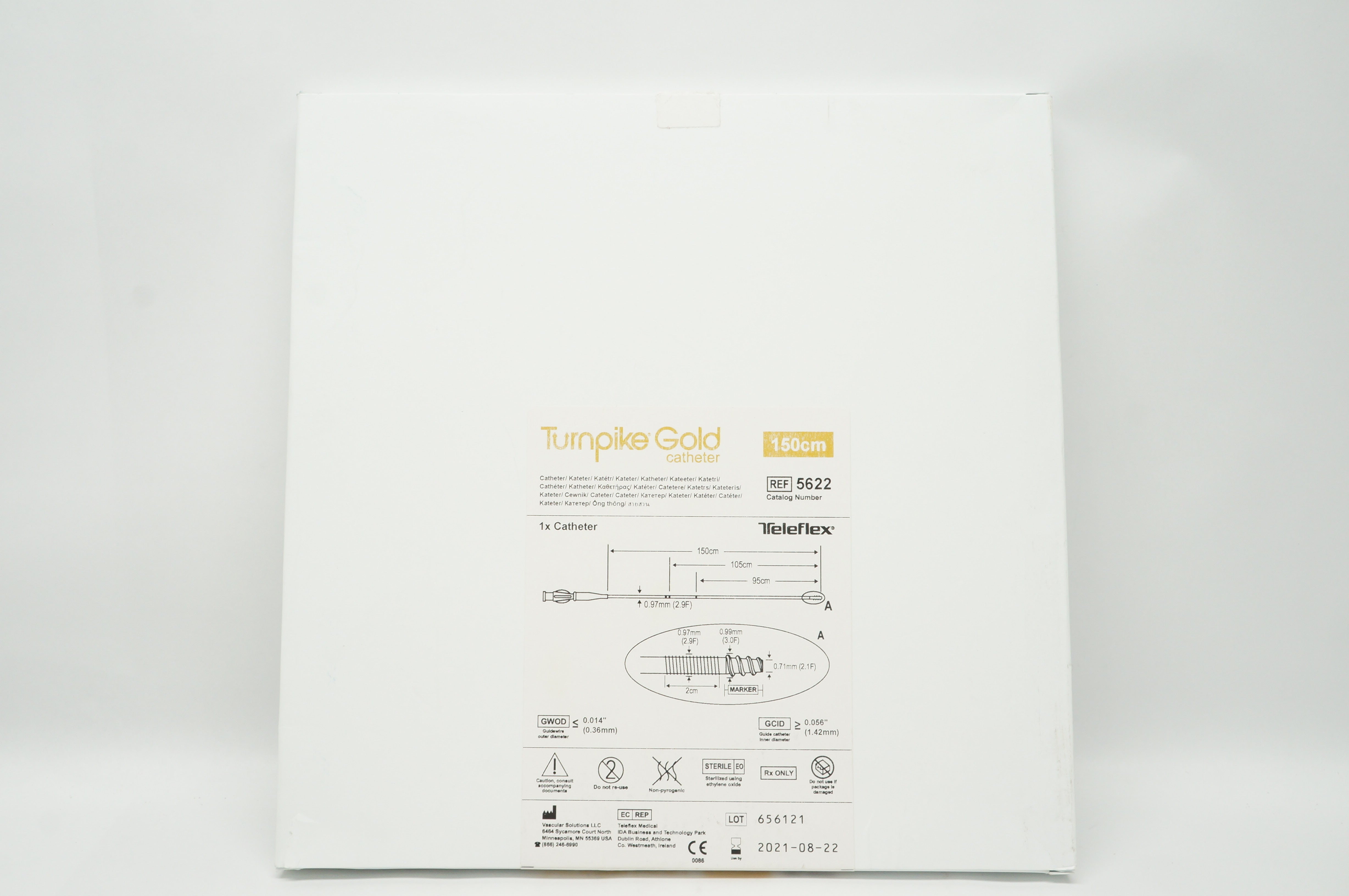Teleflex 5622 Turnpike Gold Cath. 150cm (x)