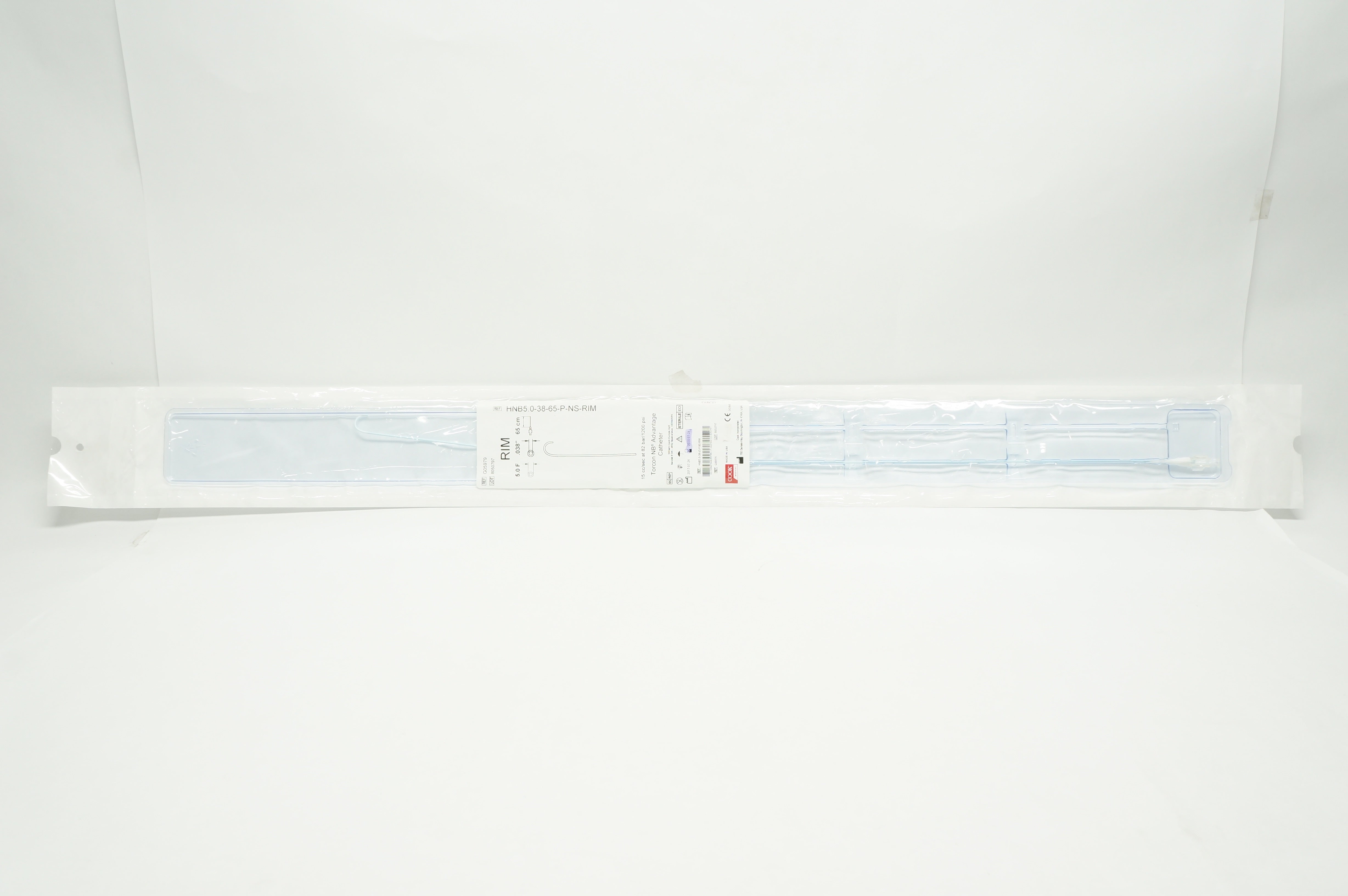 Cook Medical G05979 RIM Torcon NB Advantage Cath. 5.0F x .038inch x 65cm (x)