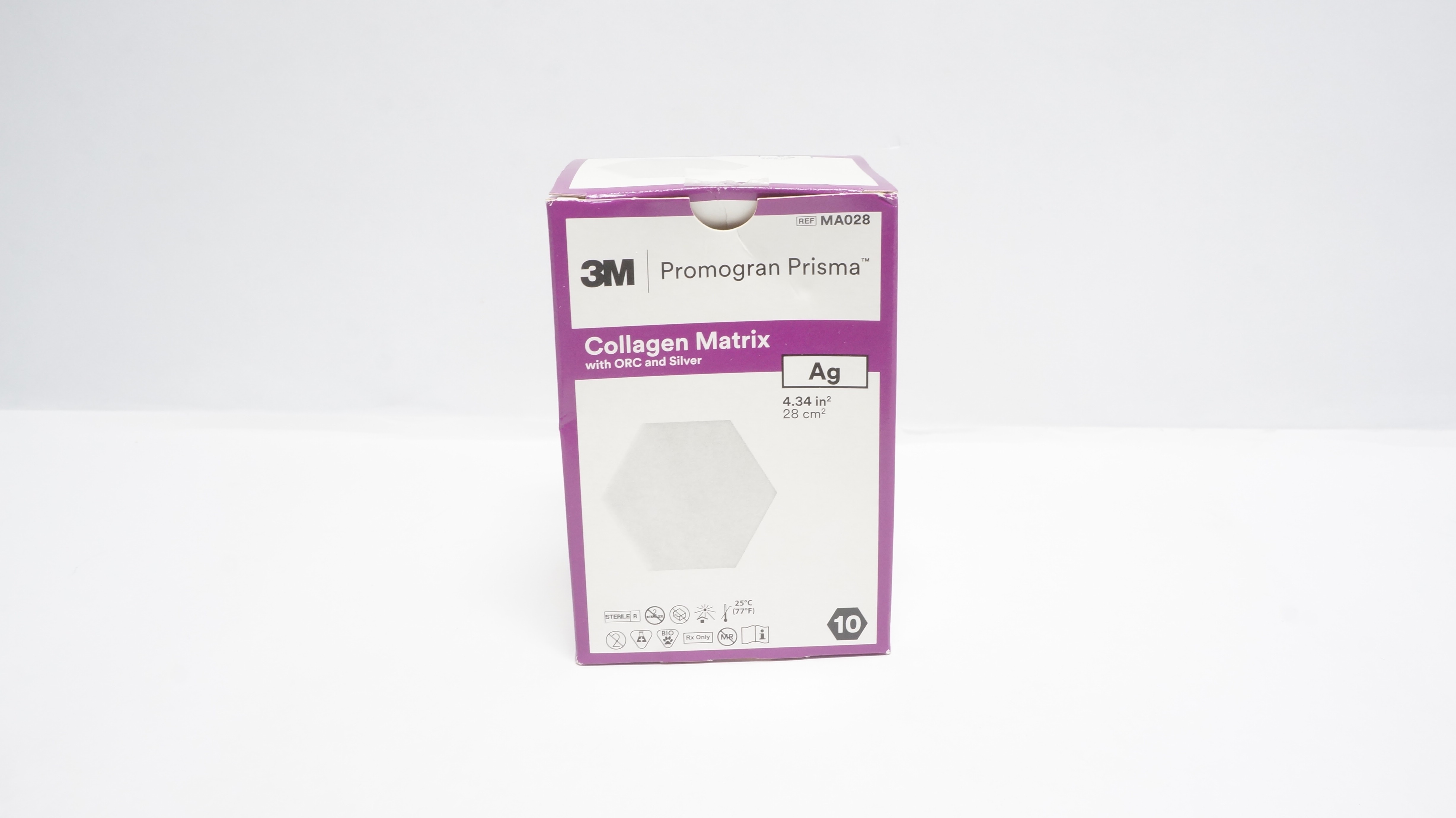3M MA028 Promogran Prisma Collagen Matrix W/ORC & Silver Ag 4.34In2 - Box of 10