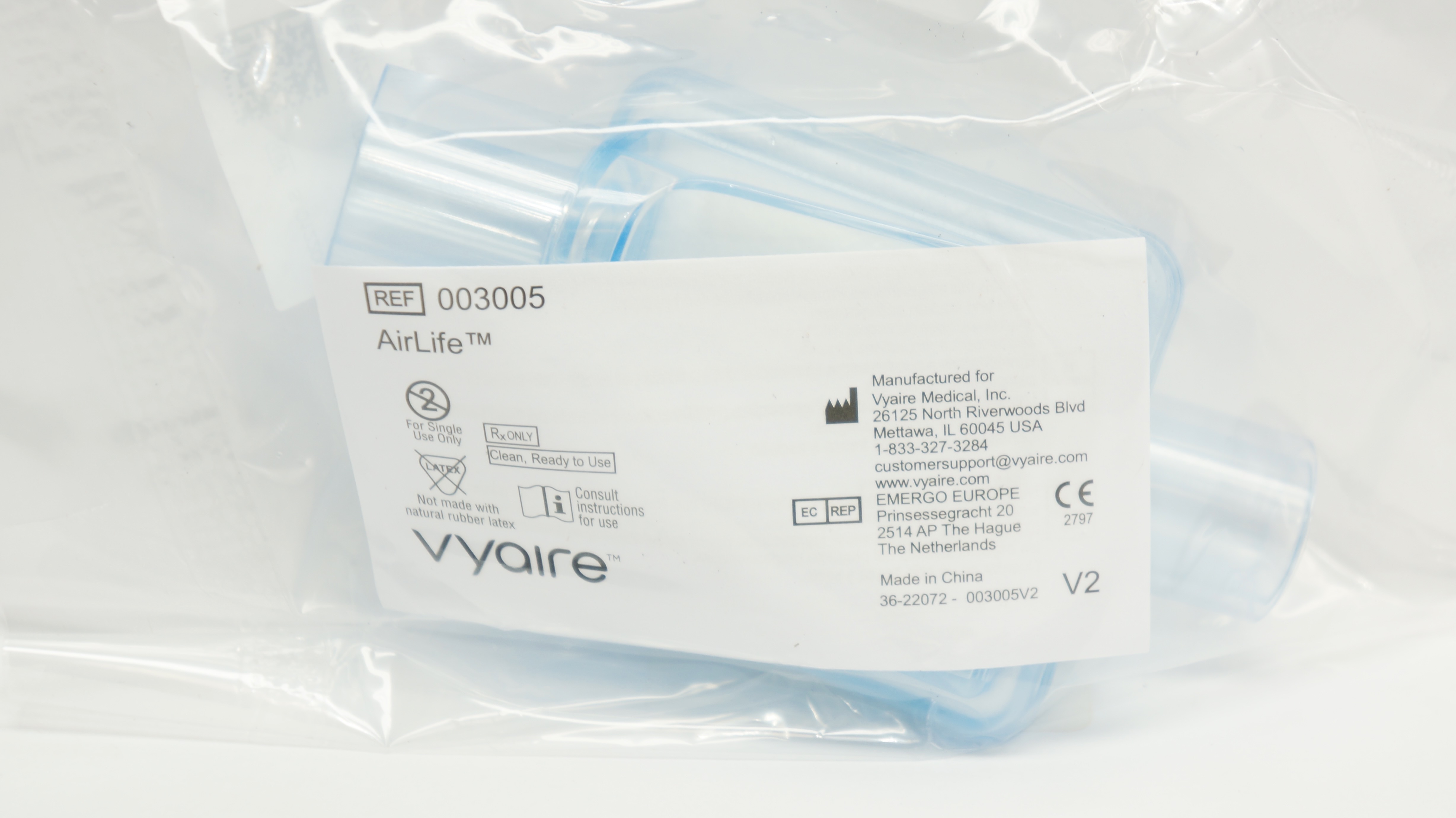 Vyaire 003005 Airlife Hygroscopic Condenser Humidifier