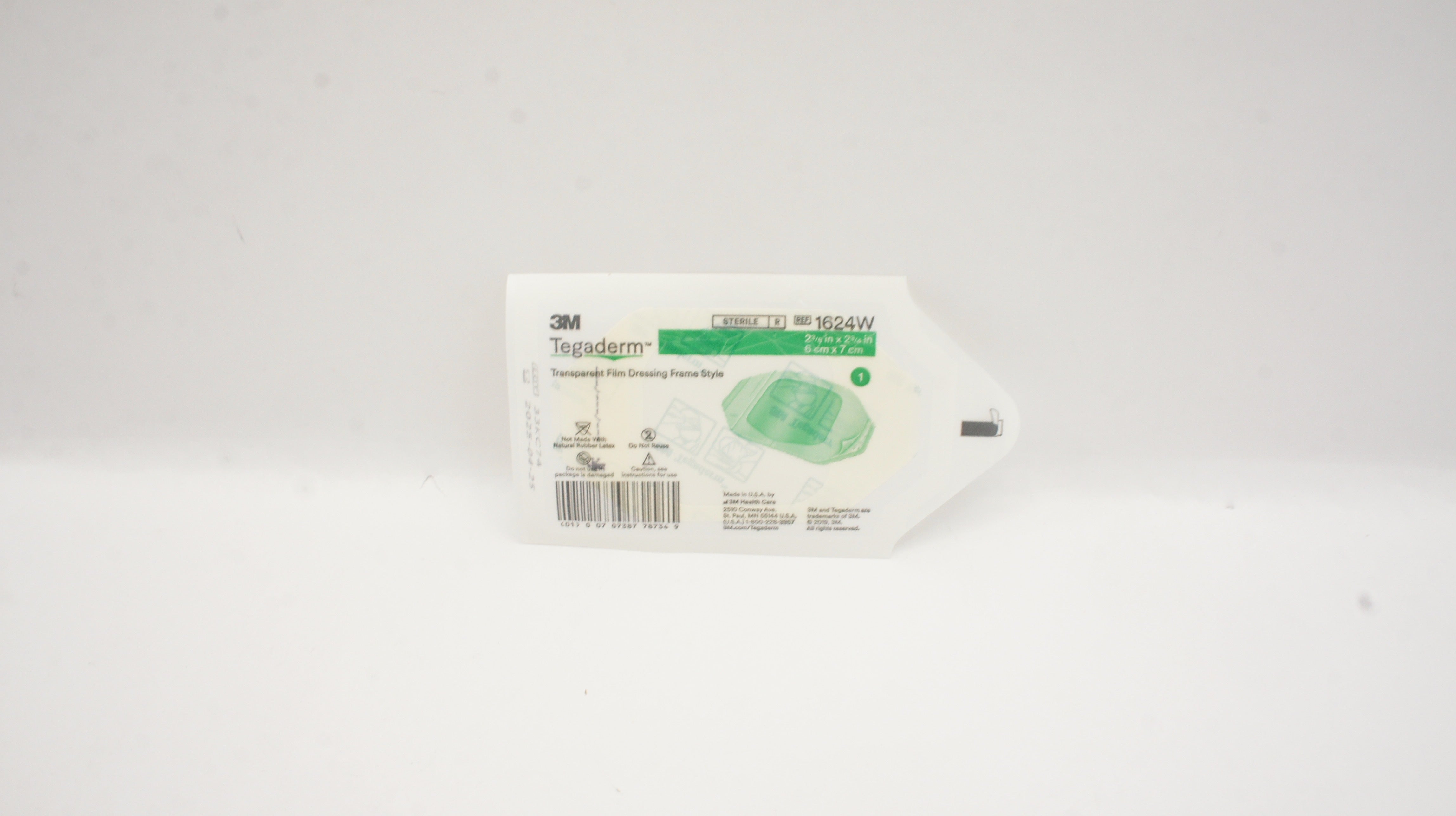 3M 1624W Tegaderm Transparent Film Dressing Frame Style 2-3/8 x 2-3/4 inch
