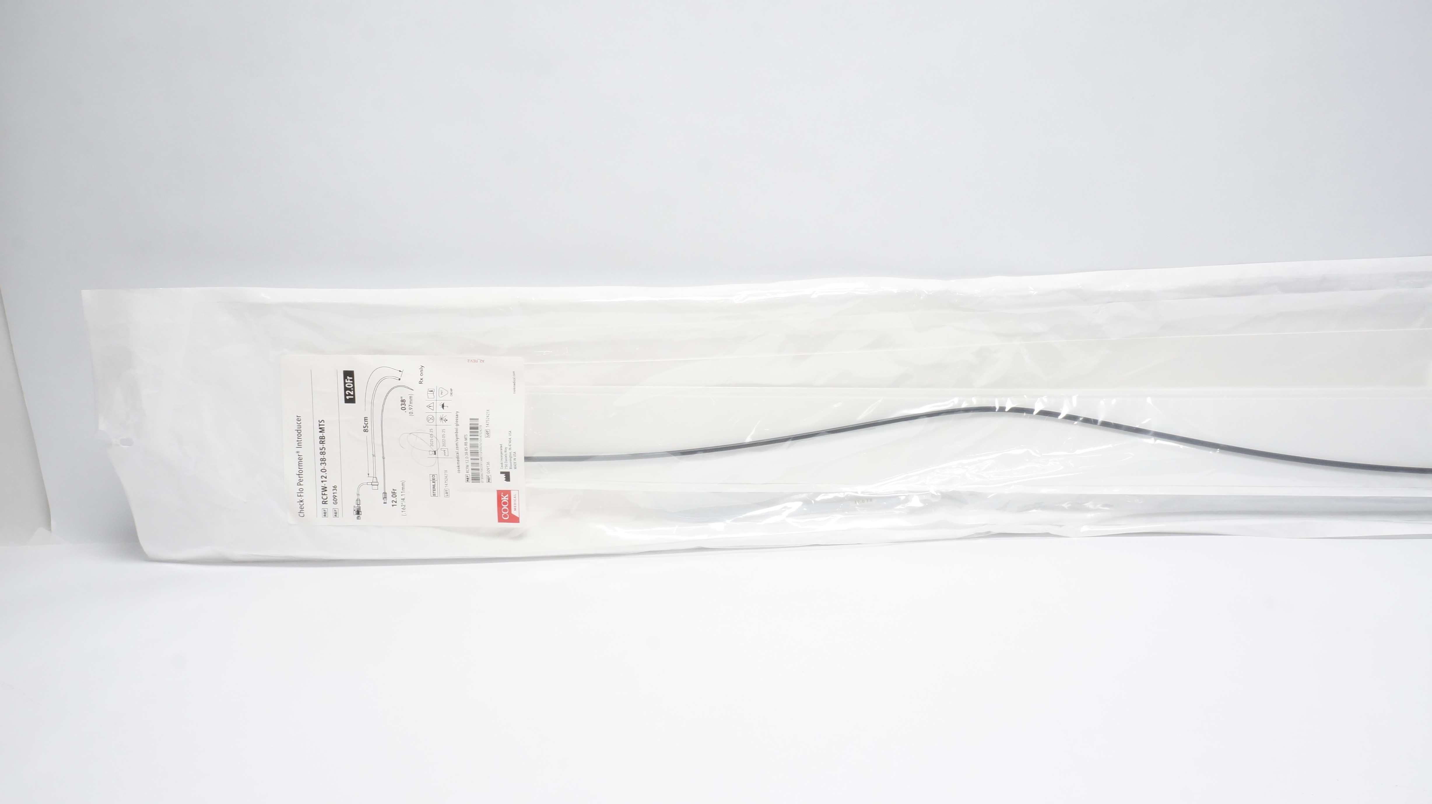 Cook Medical G09136 Check-Flo Performer Introducer 12Fr x 85cm x .038In (x)