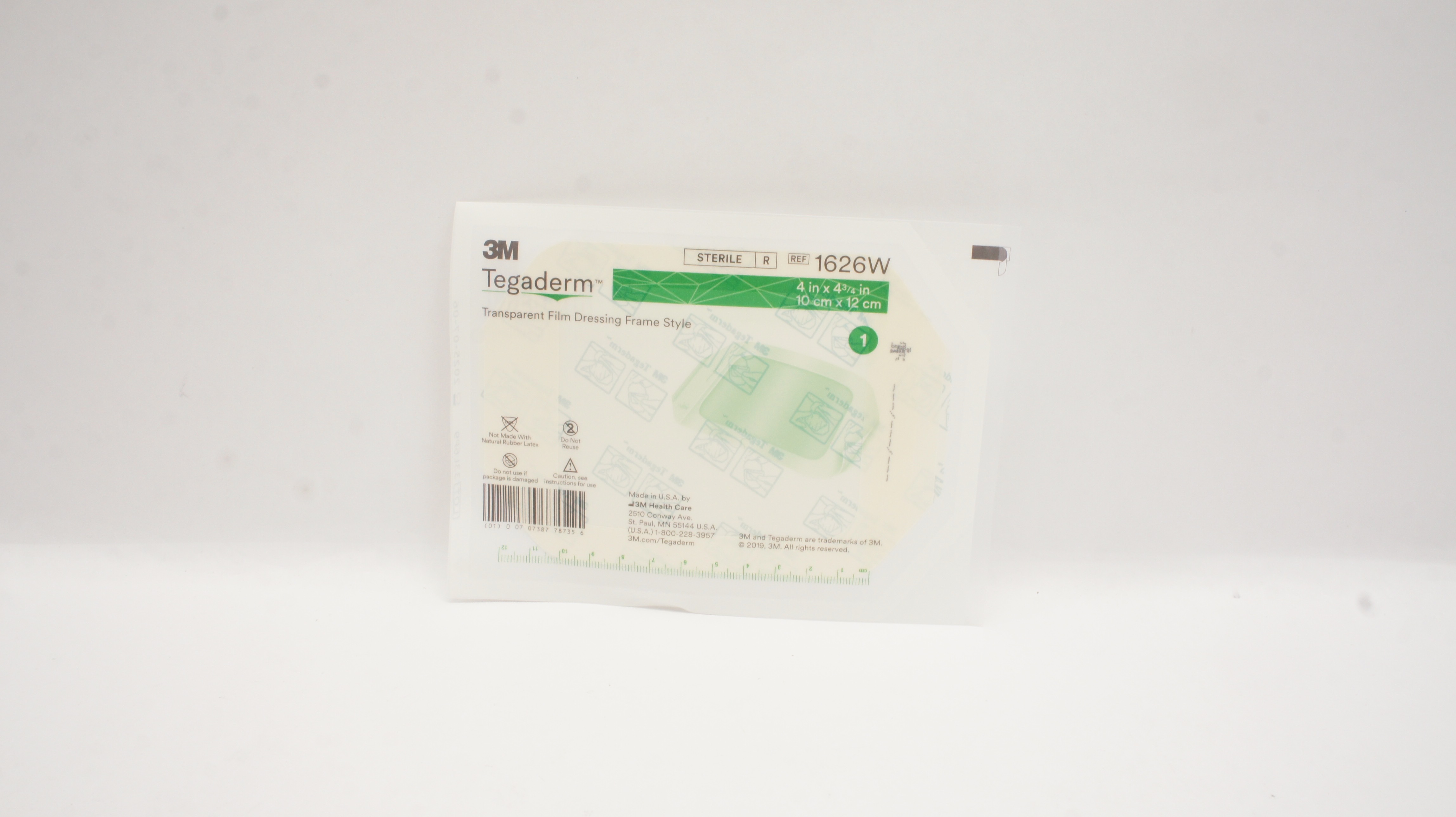 3M 1626W Tegaderm Transparent Film Dressing Frame Style 4inch x 4-3/4inch