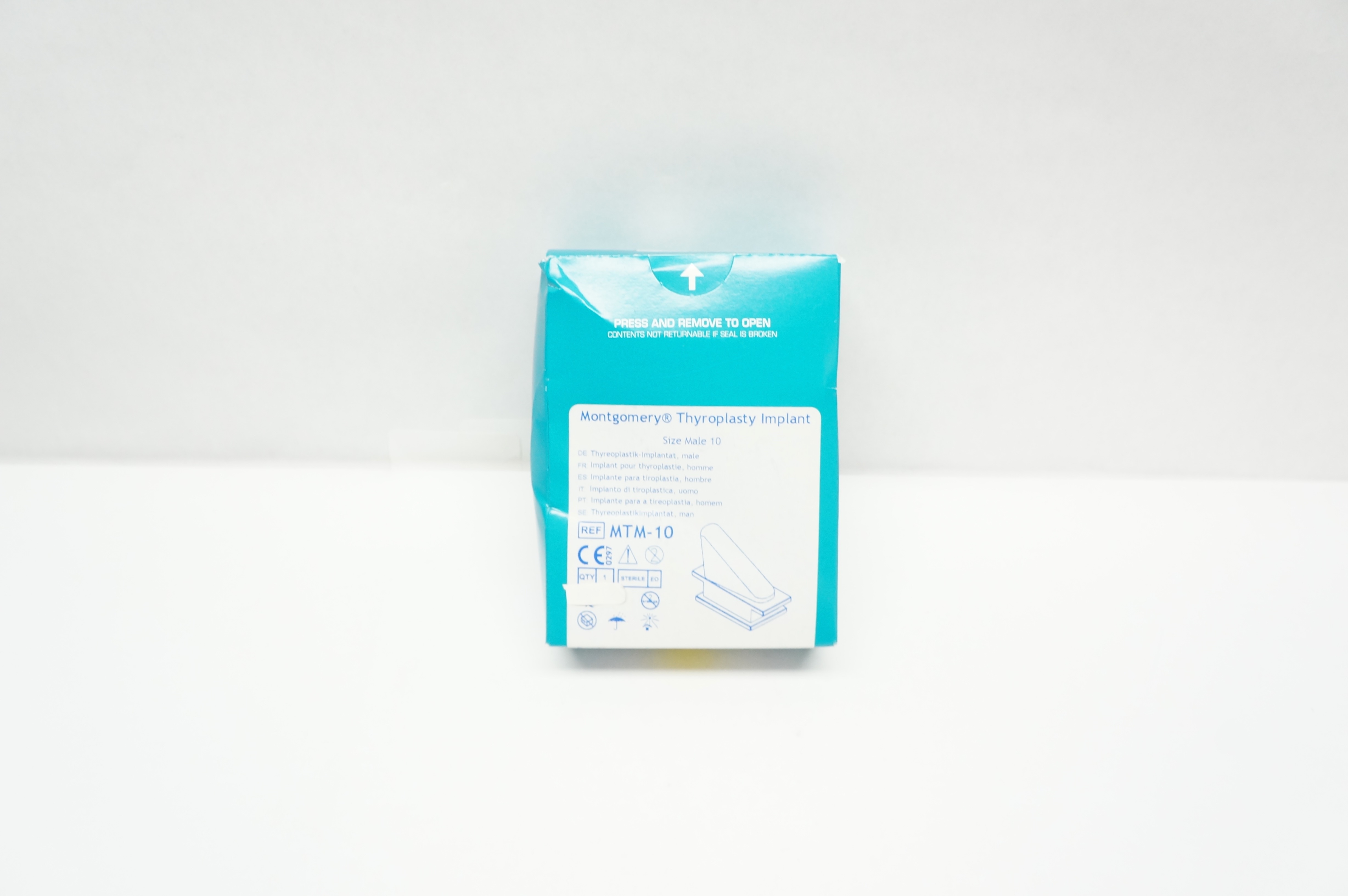 Boston Medical Products MTM-10 Montgomery Thyroplasty Implant Size - Male 10 (x)