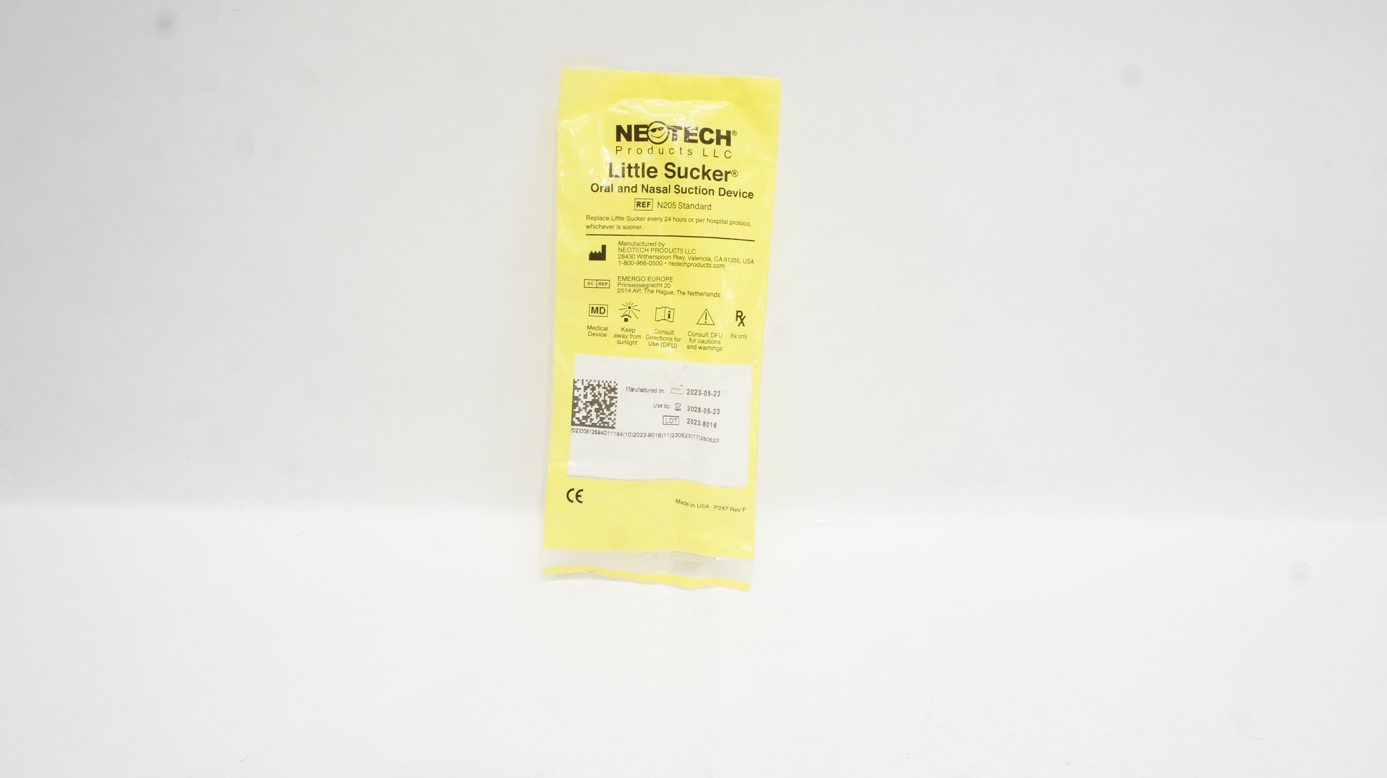 NeoTech N205C Little Sucker with Cover Oral and Nasal Suction Device w/Cover