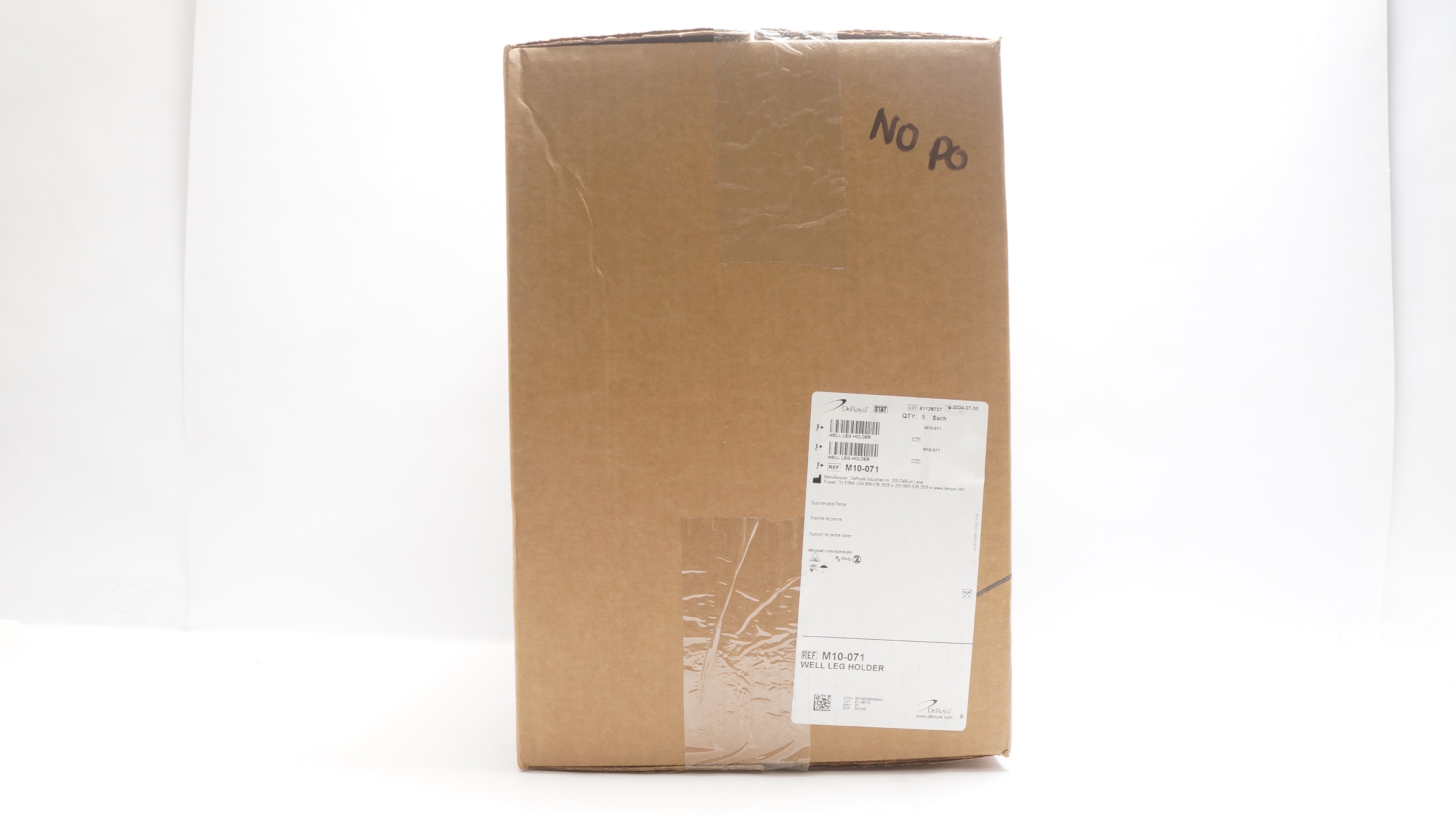 DeRoyal M10-071 Well-Leg Holder - Case of 5