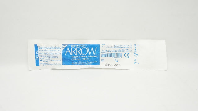 Arrow SS-14701 Single-Lumen Infusion Cath 7Fr x 6inch (x)