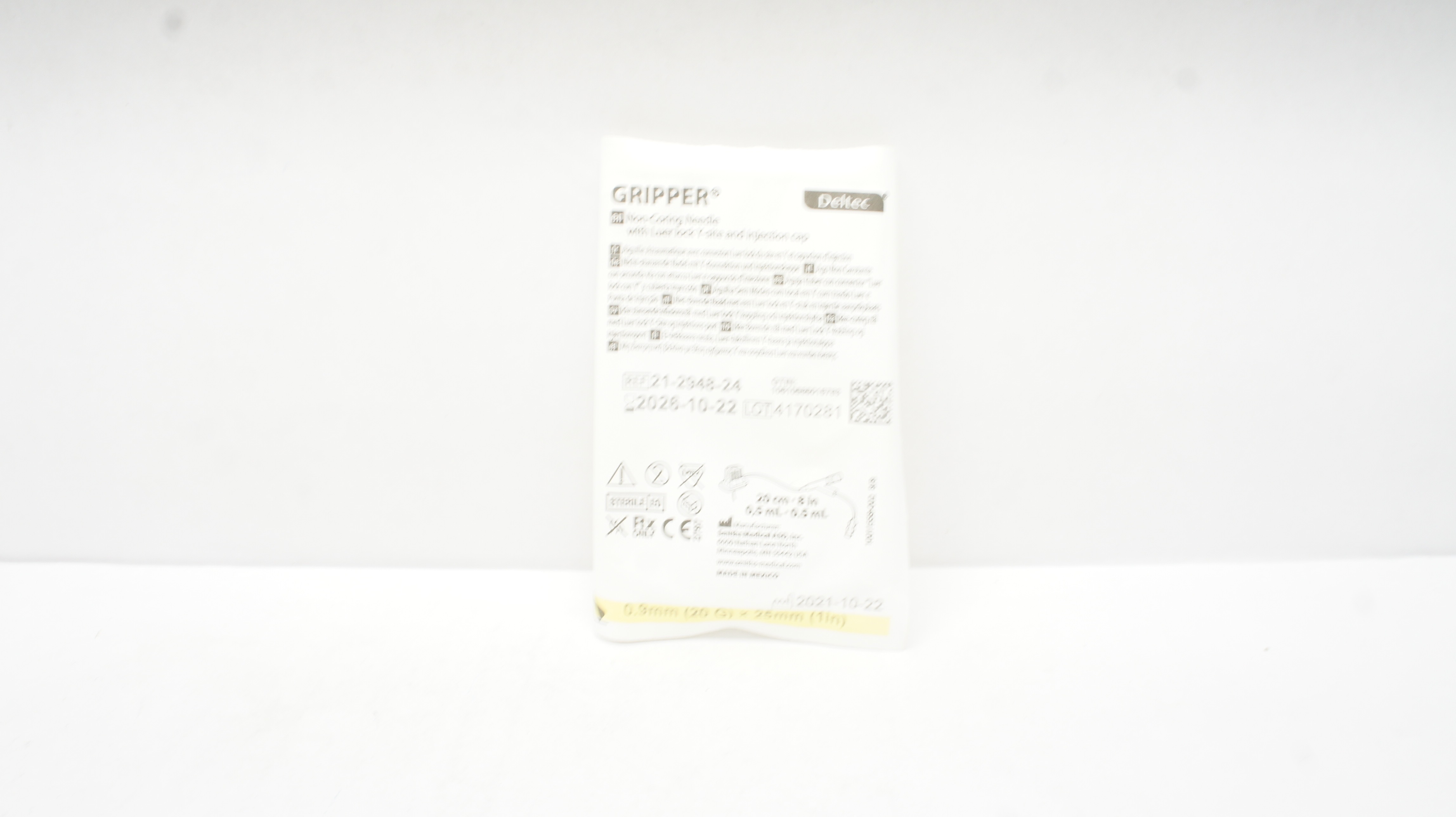 Smiths Medical 21-2948-24 Gripper Non-Coring Ndle. 20G x 1inch