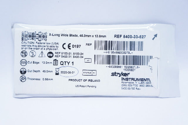 Stryker 5400-33-527 X-Long Wide Balde 45.0 x 13.0mm