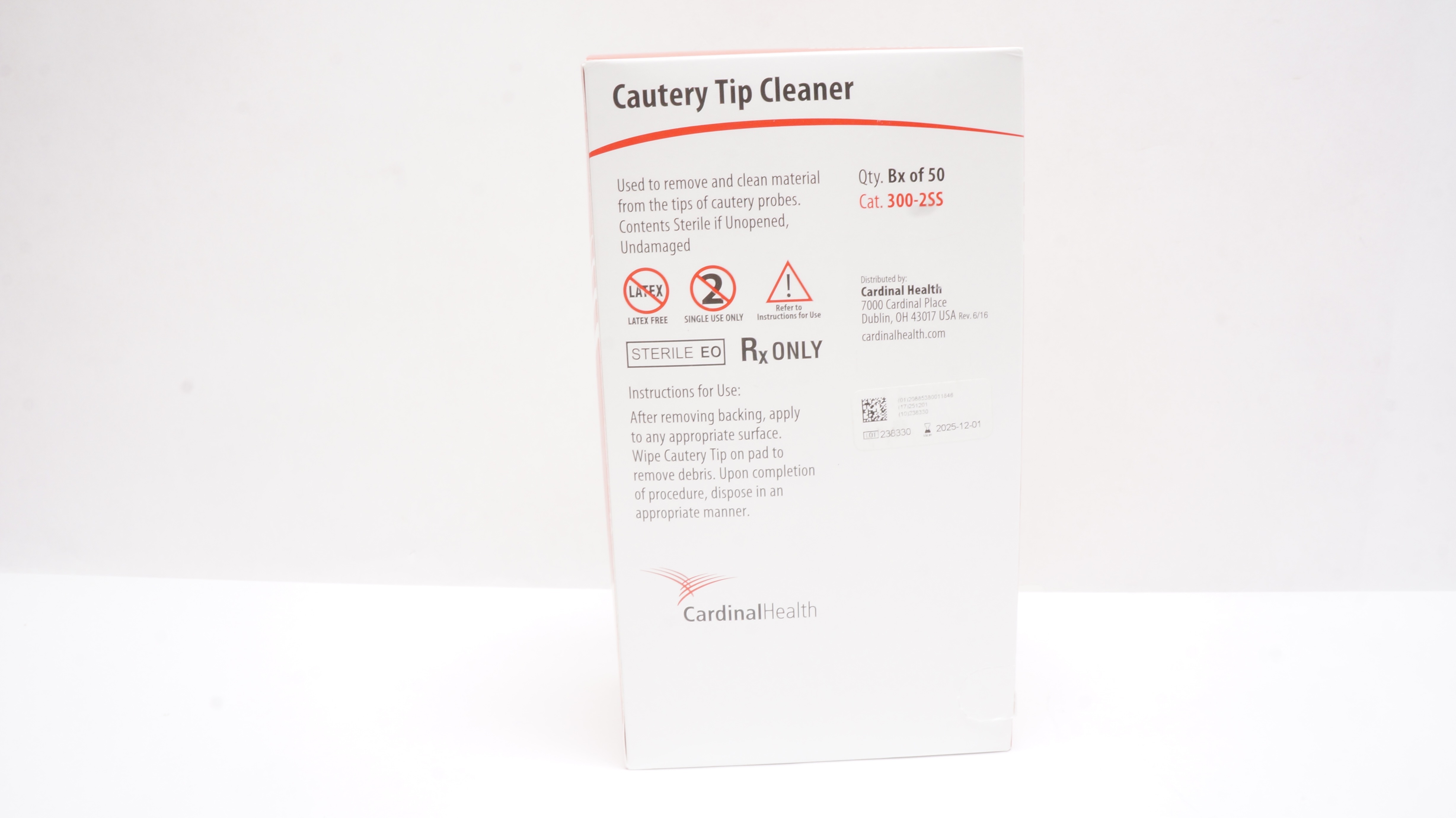 Cardinal Health 300-2SS Cautery Tip Cleaner - Box of 50