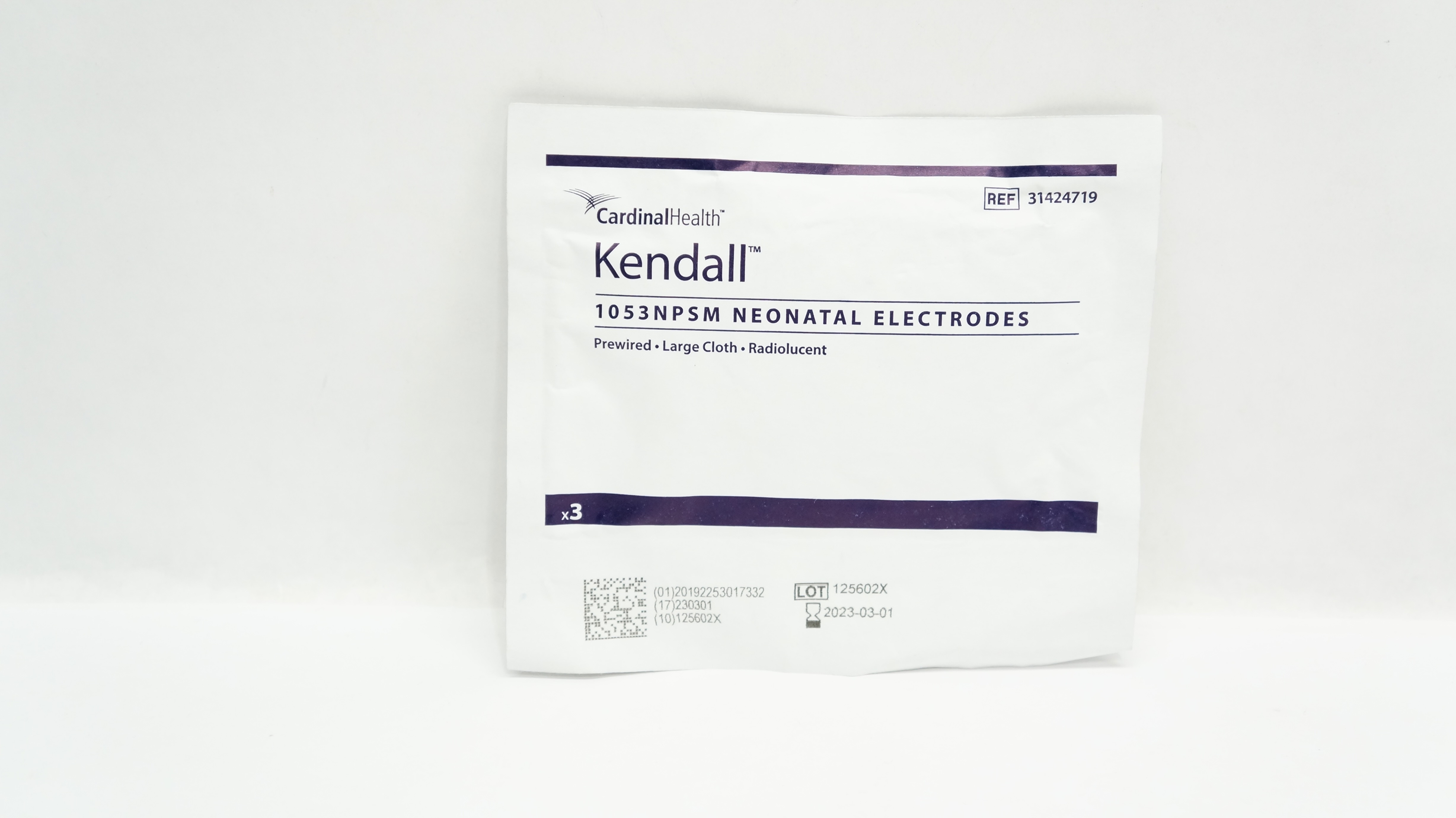 Cardinal Health 31424719 Kendall 1053NPSM Neonatal Electrodes (x) - Pack of 3