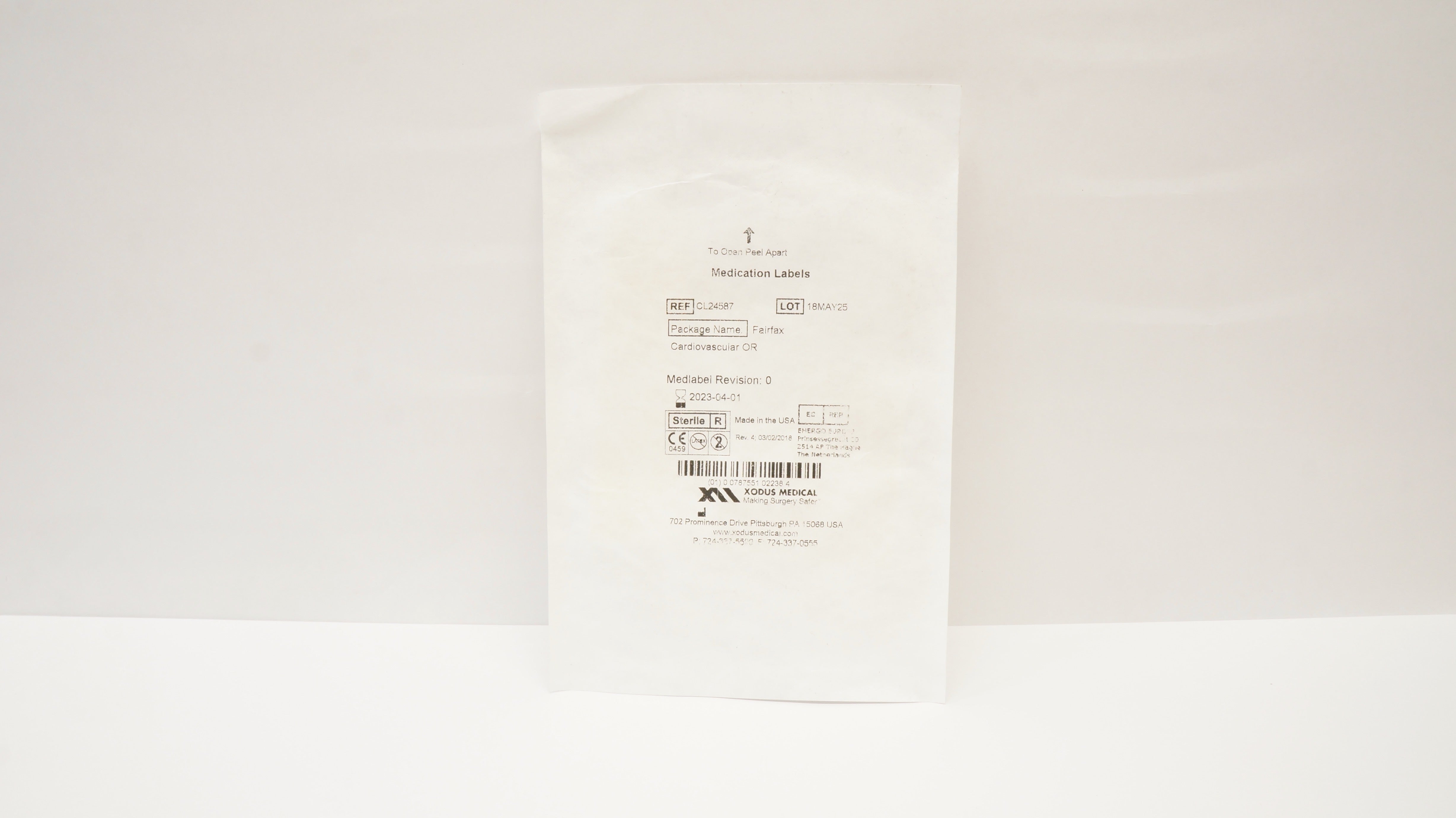 Xodus Medical CL24587 Medication Labels (x)