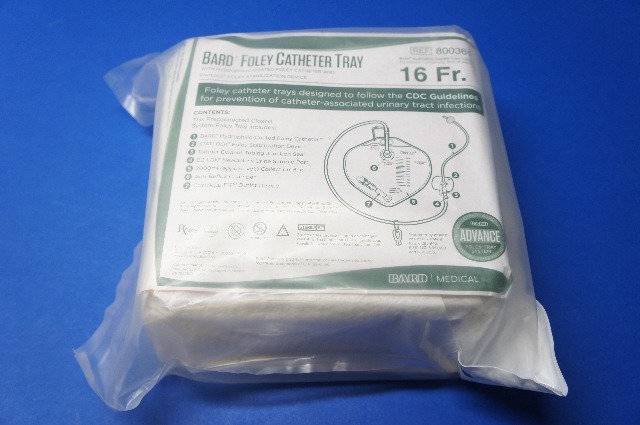 Bard 800361 Foley Cath Tray 16Fr. (x)