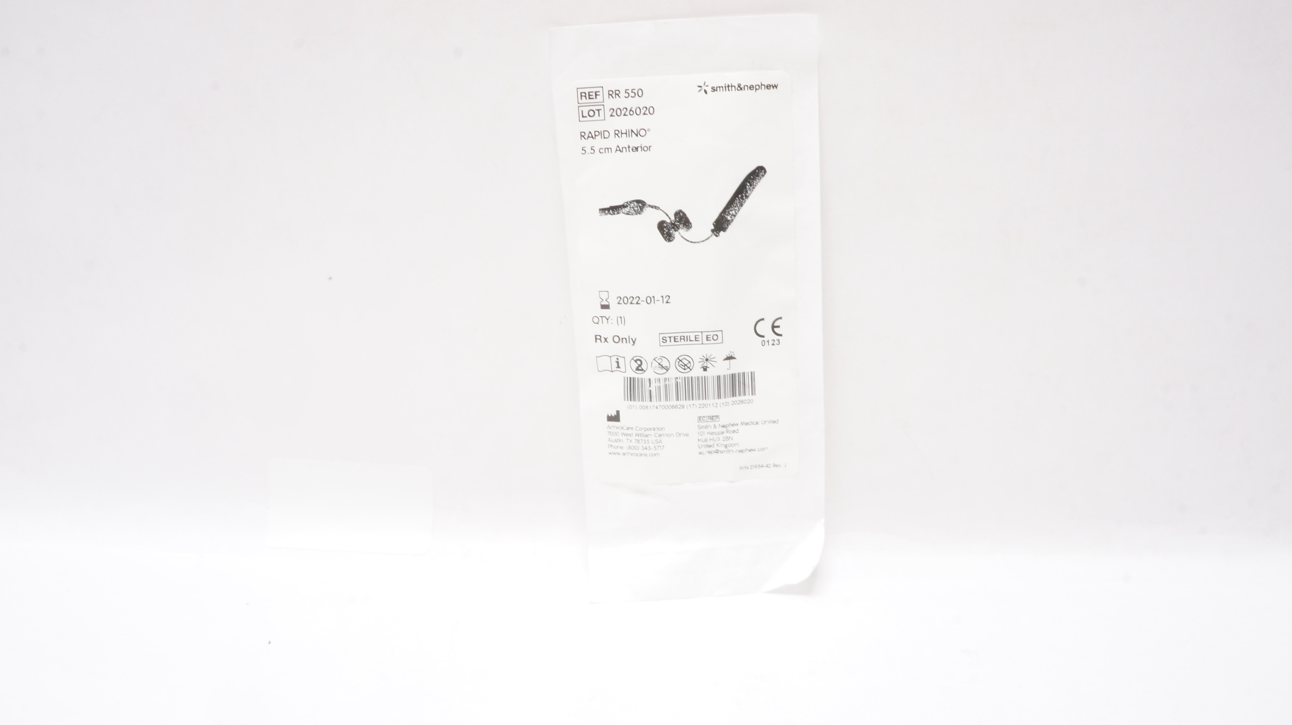 Smith&Nephew RR550 Rapid Rhino Epistaxis Nasal Pac Anterior 5.5cm (x)