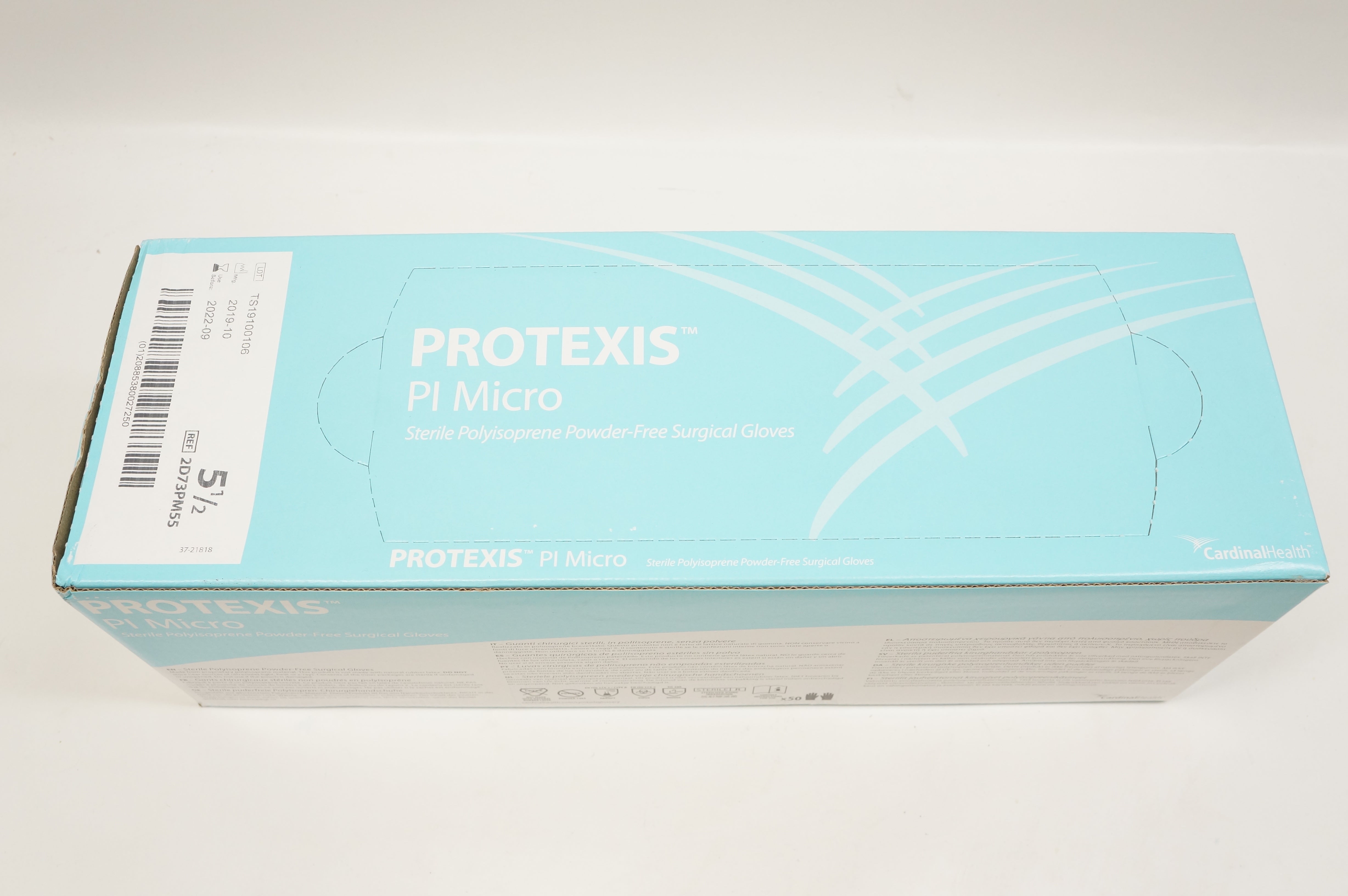 Cardinal Health 2D73PM55 PROTEXIS Pl Micro Gloves, Size 5-1/2 - Box of 50