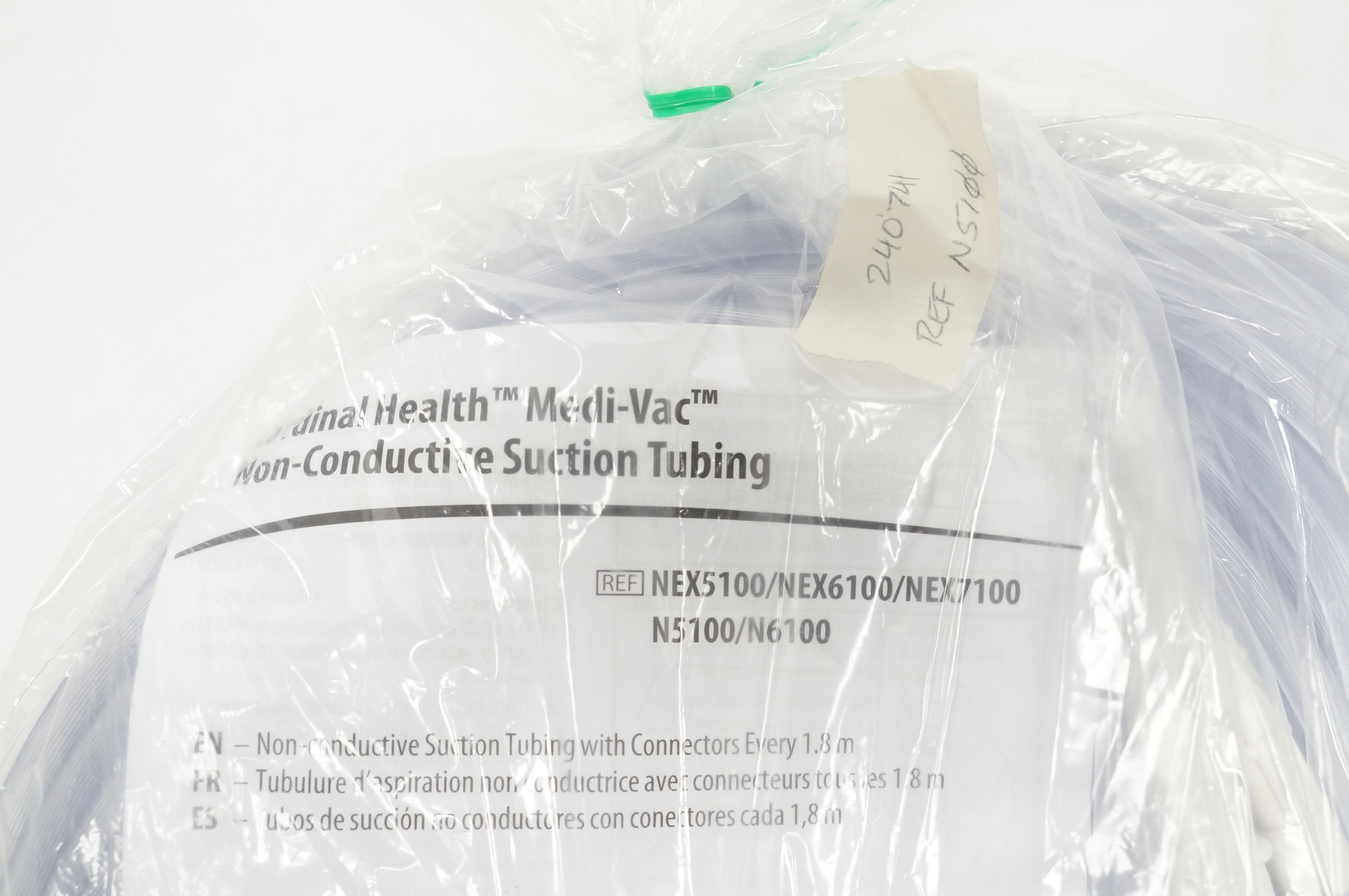Cardinal Health N5100 Medi-Vac Non-Conductive Suction Tubing 100Ft.