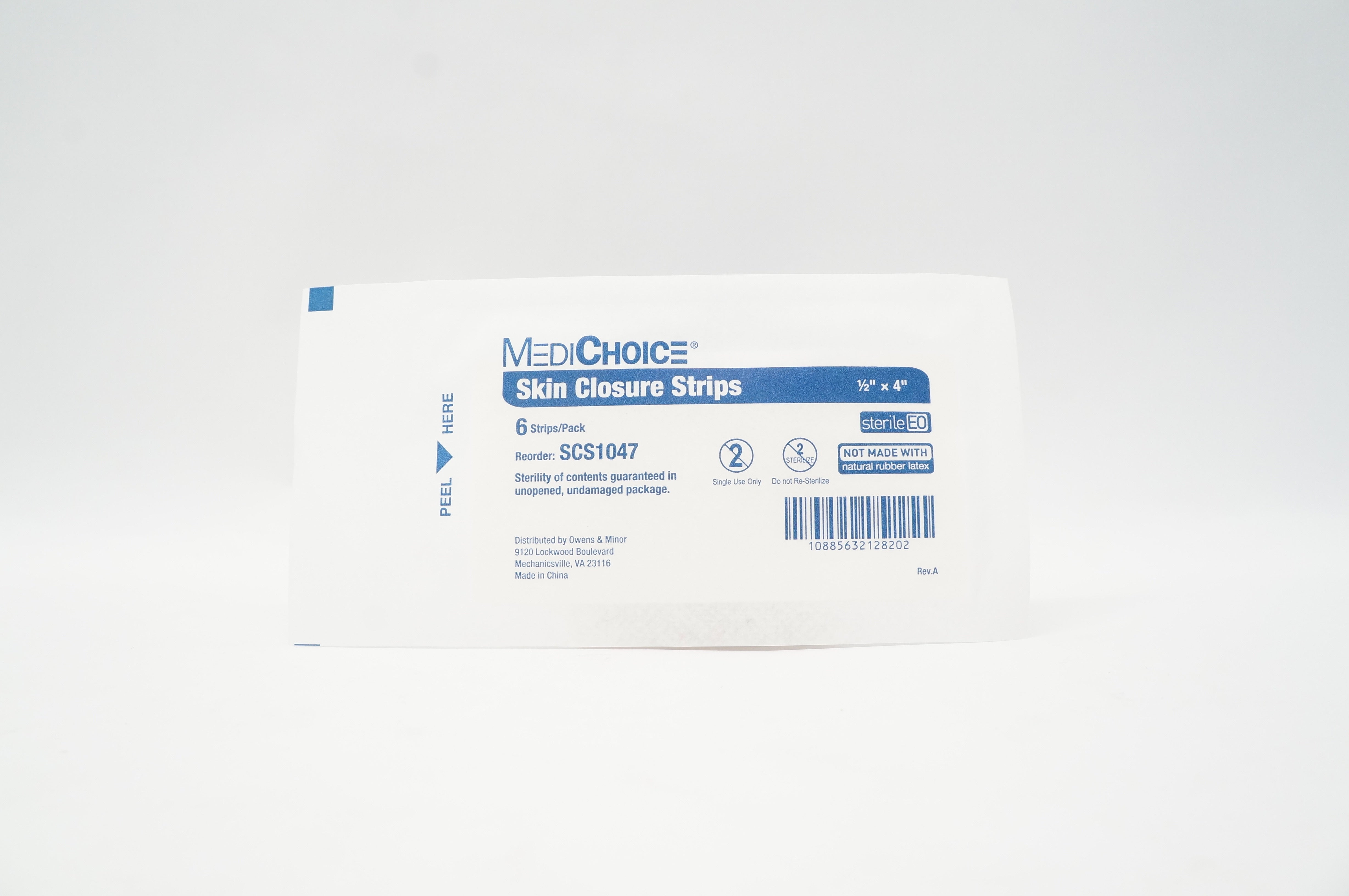 MediChoice SCS1047 Skin Closure Strips 1/2inch x 4inch (x) - Pack of 6