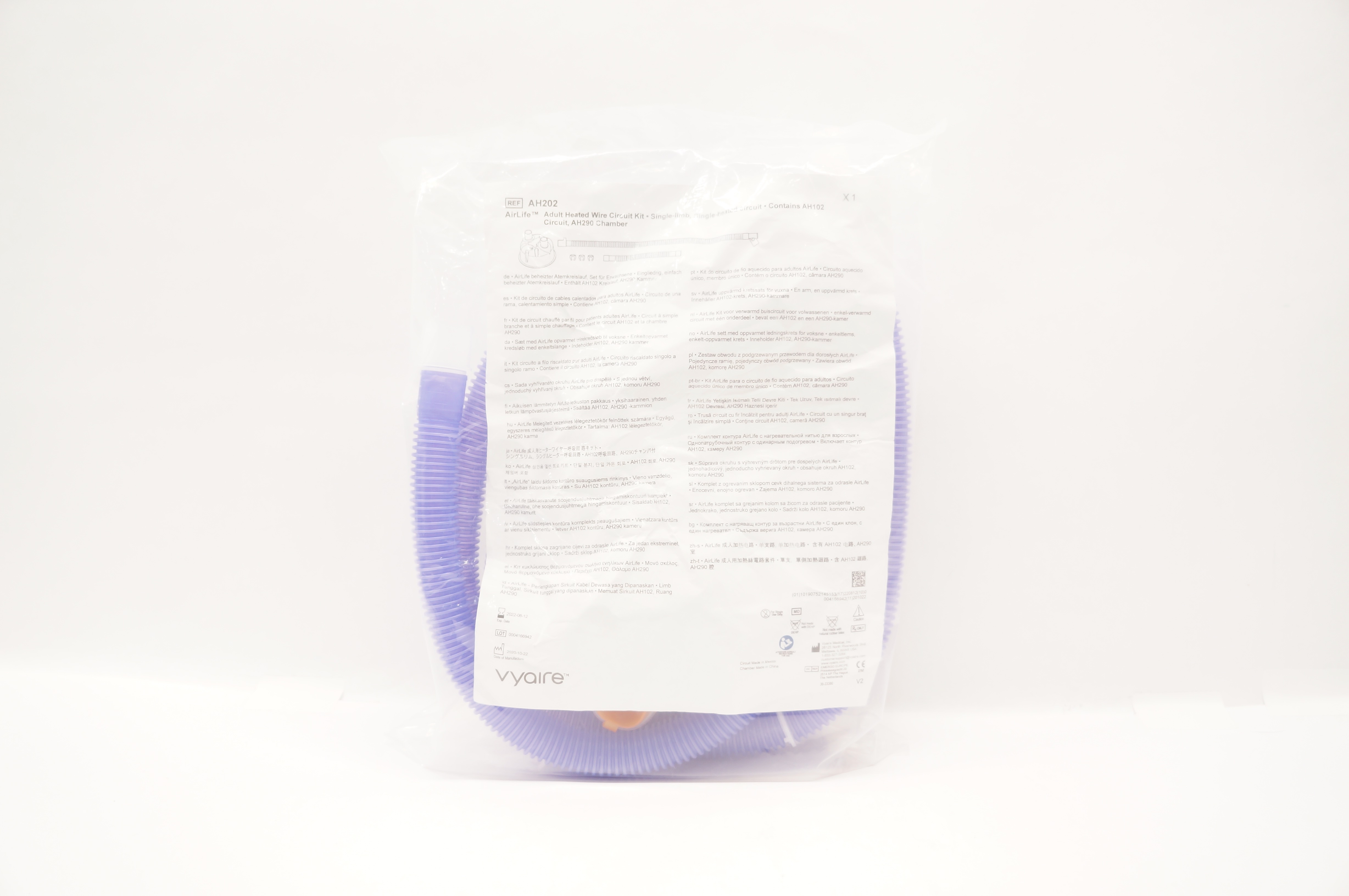 Vyaire AH202 AirLife Adult Heated Wire Circuit Kit (x)