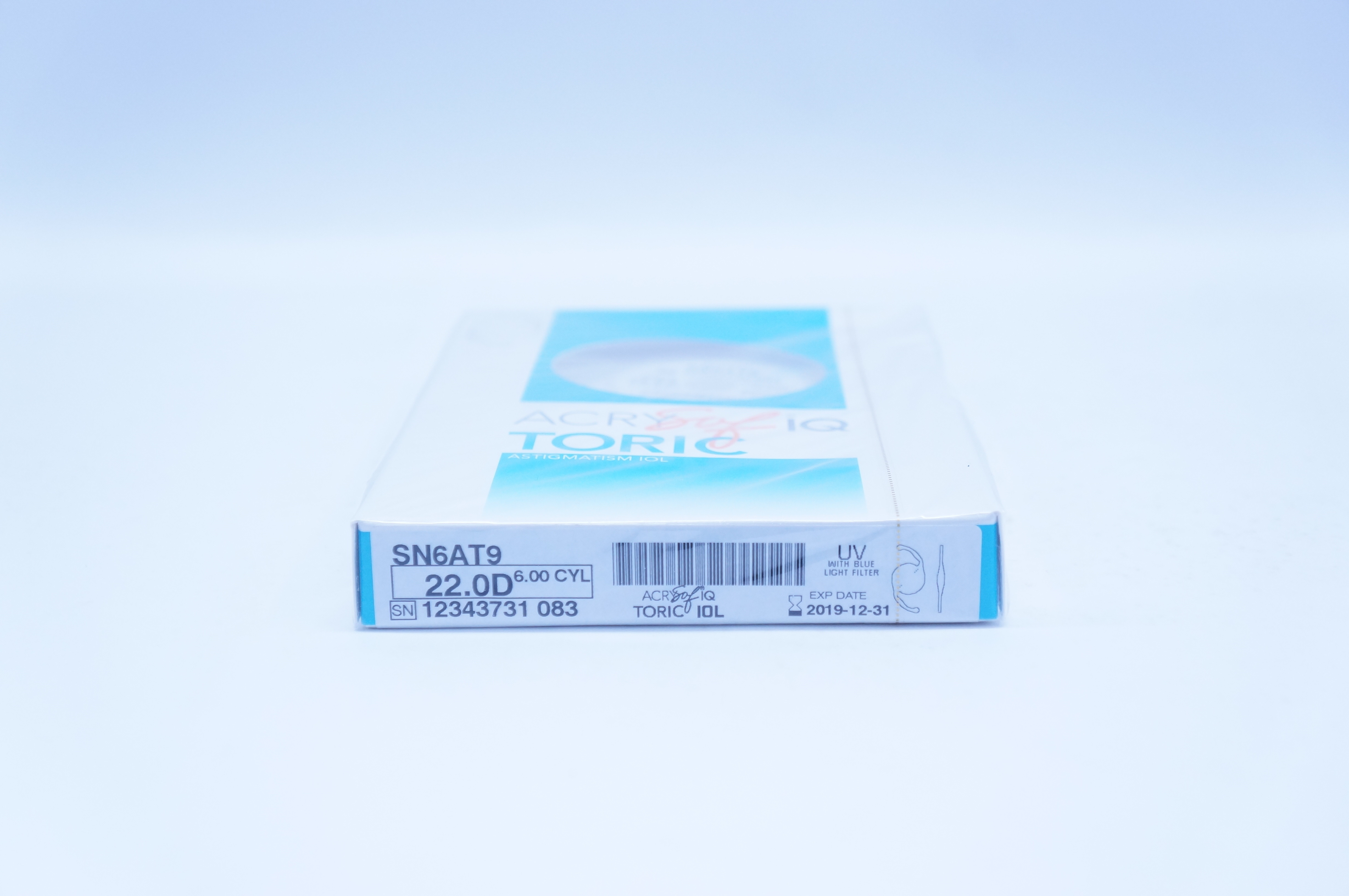 Alcon SN6AT9 ACRYSof IQ Toric Astigmatism IOL 22.0 D 6.00 Cylinder (x)