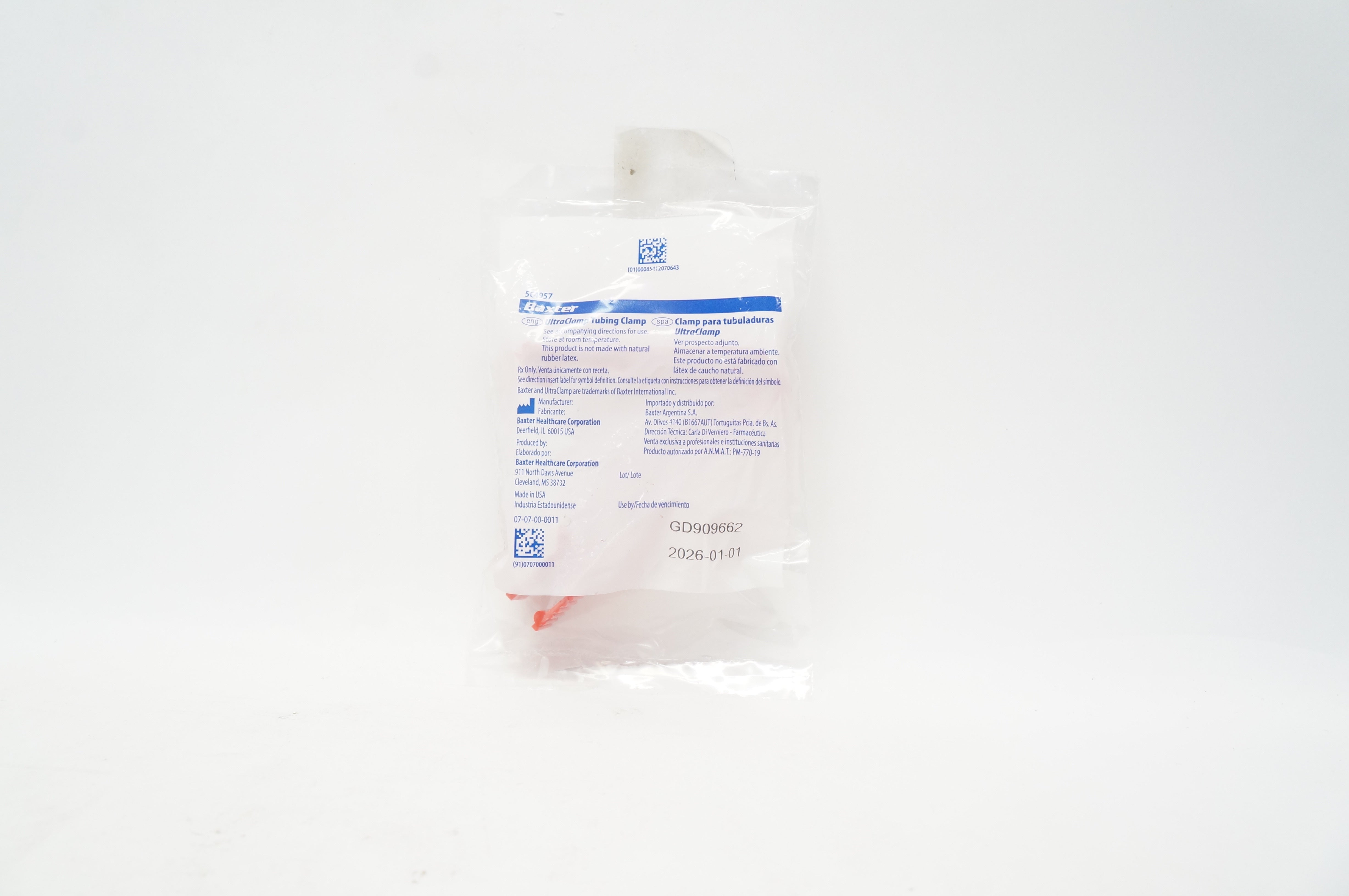 Baxter 5C4957 UltraClamp Tubing Clamp