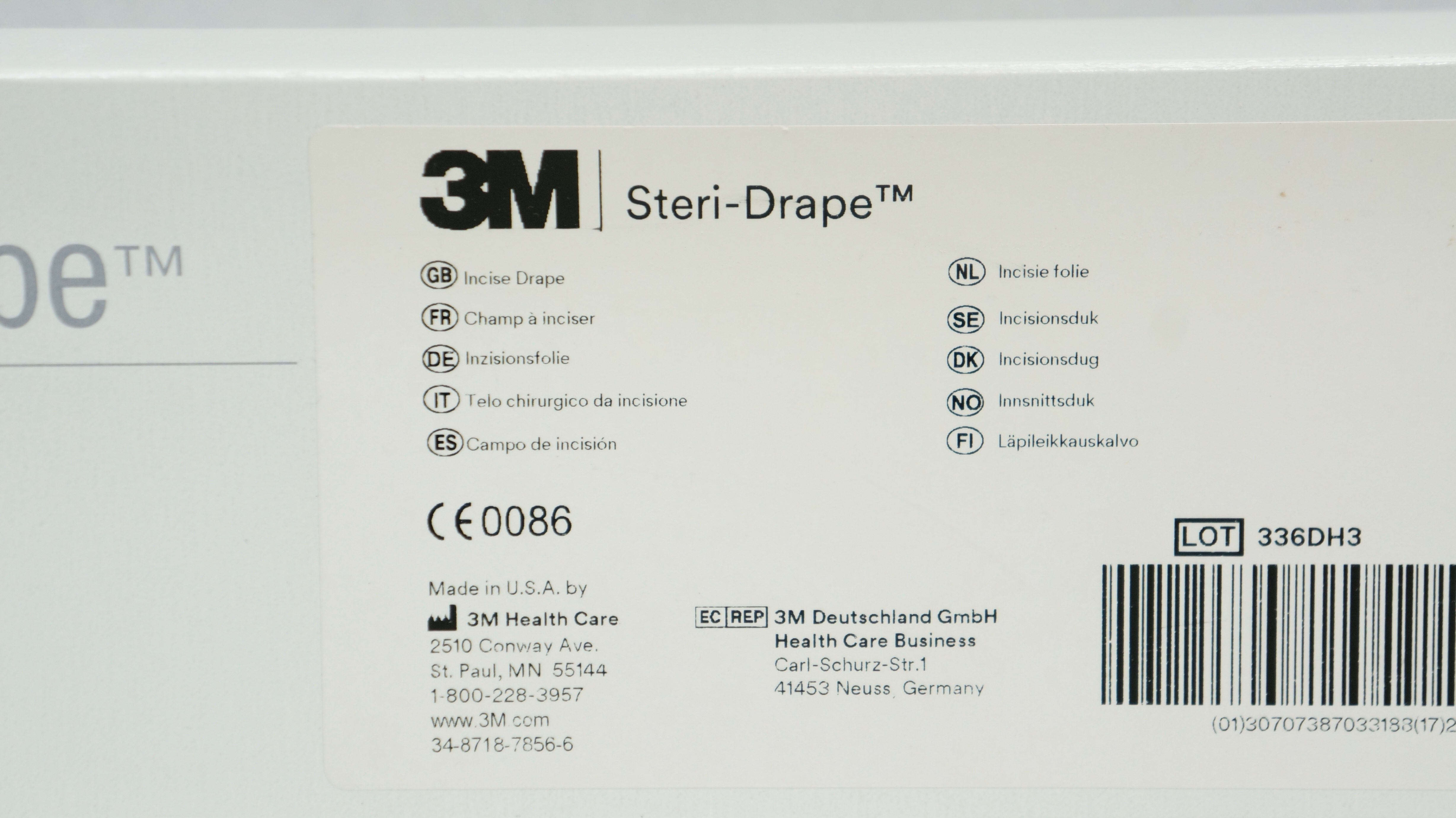 3M 1040 Steri-Drape Incise Drape 13inch x 13inch - Box of 10