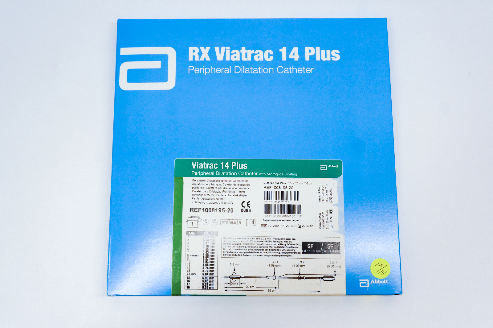 Abbott 1008195-20 Viatrac 14 Plus Peripheral Dilatation Cath. 5.5 x 20mm (x)