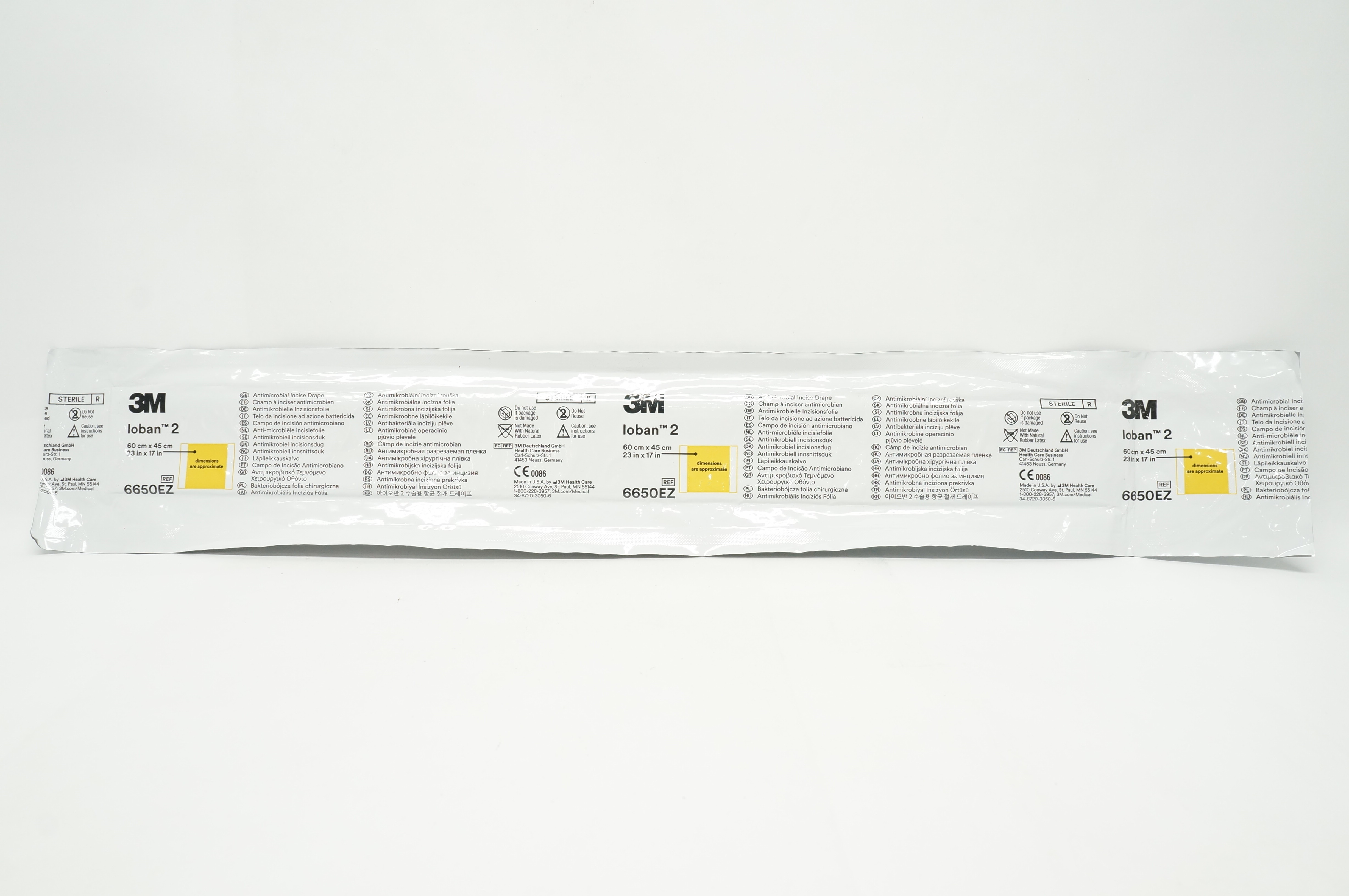 3M 6650EZ Loban 2 Antimicrobial Incise Drape 23inch x 17inch (x)