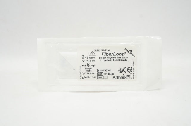 Arthrex AR-7234 2 FiberLoop Braided Polyblend Stre 40 inch, Ndle 76.2mm