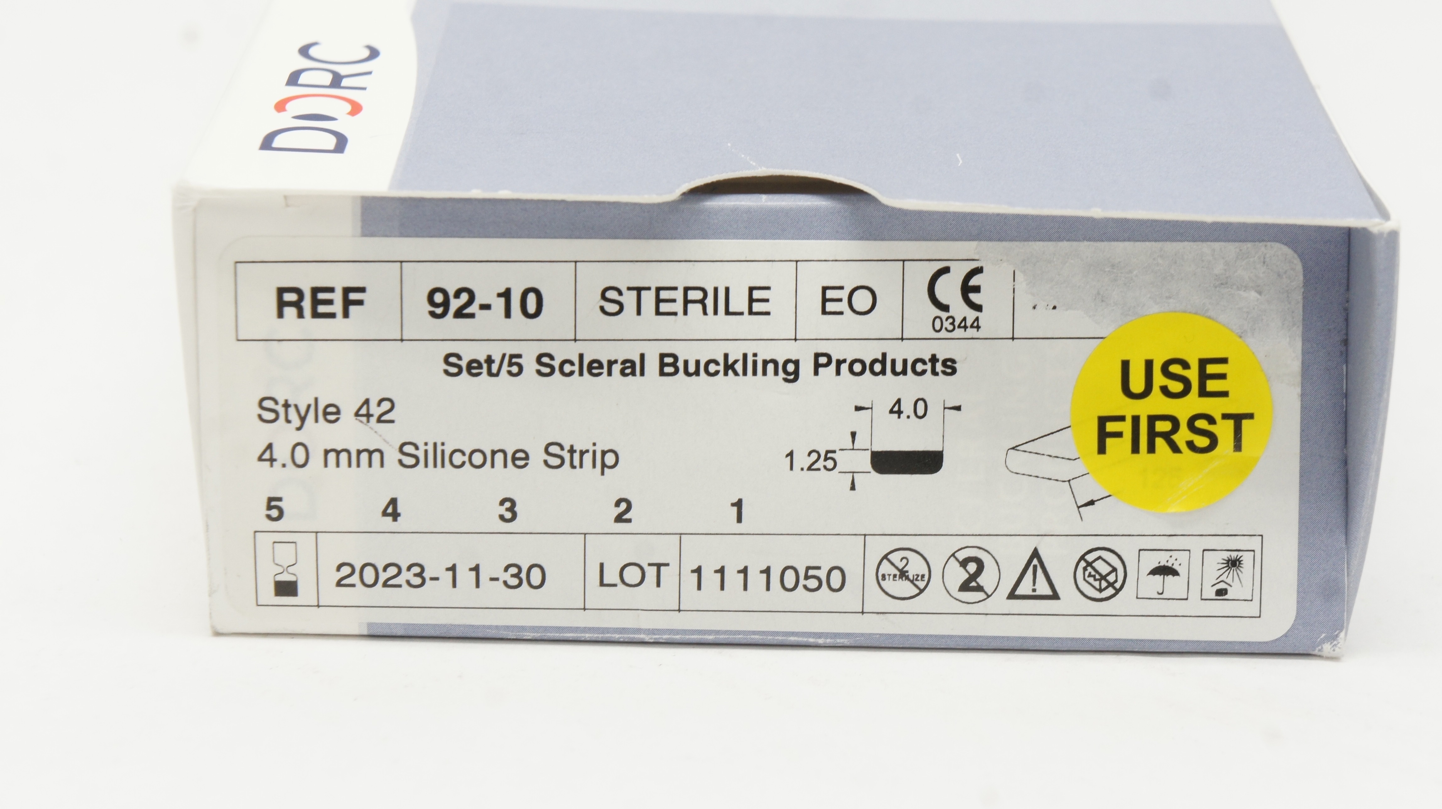 D.O.R.C 92-10 Silicone Strip Style 42 1.25 x 4.0 (x) - Box of 11