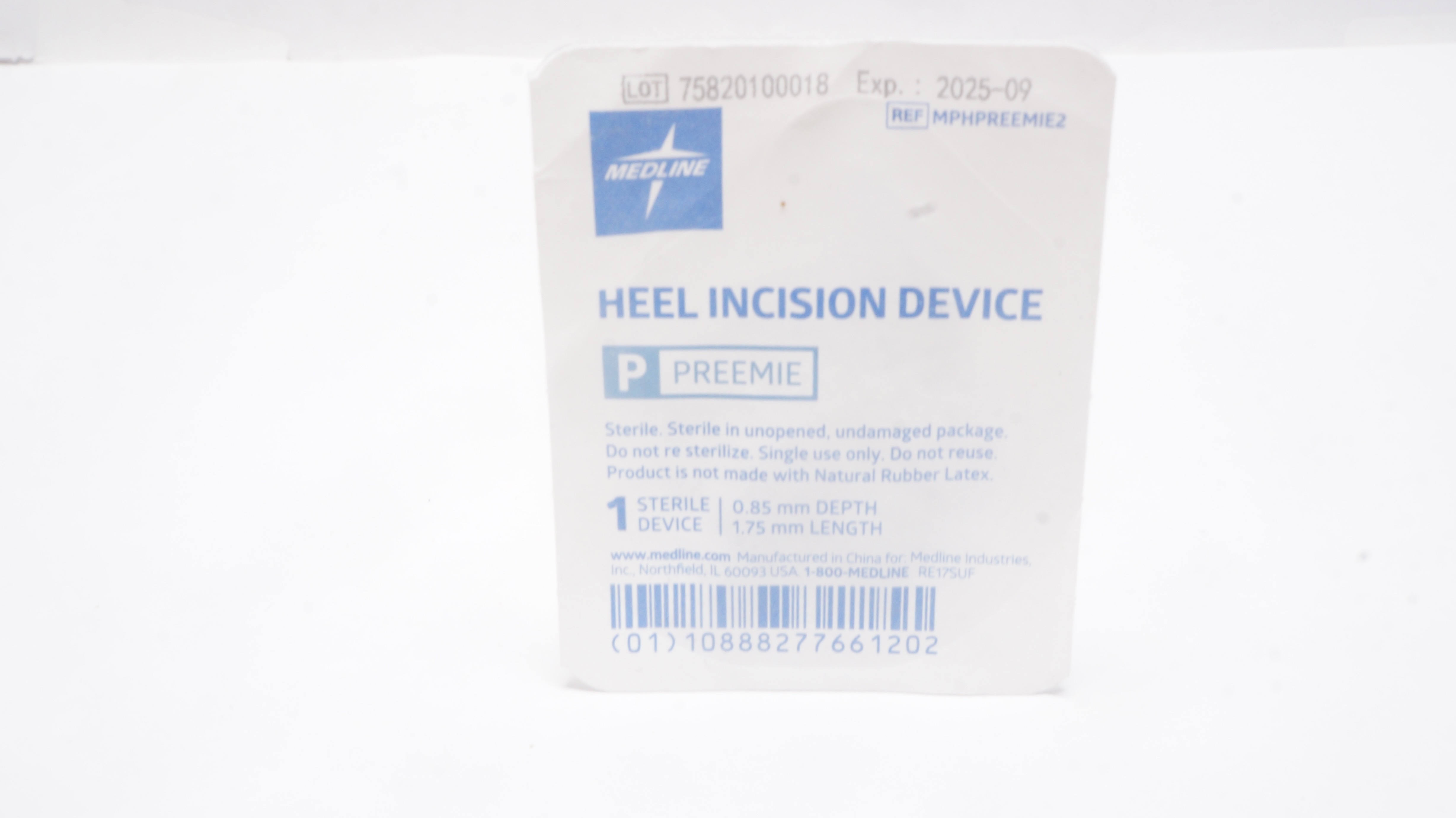 Medline MPHPREEMIE2 Preemie Heel Incision Device 0.85 x 1.75mm