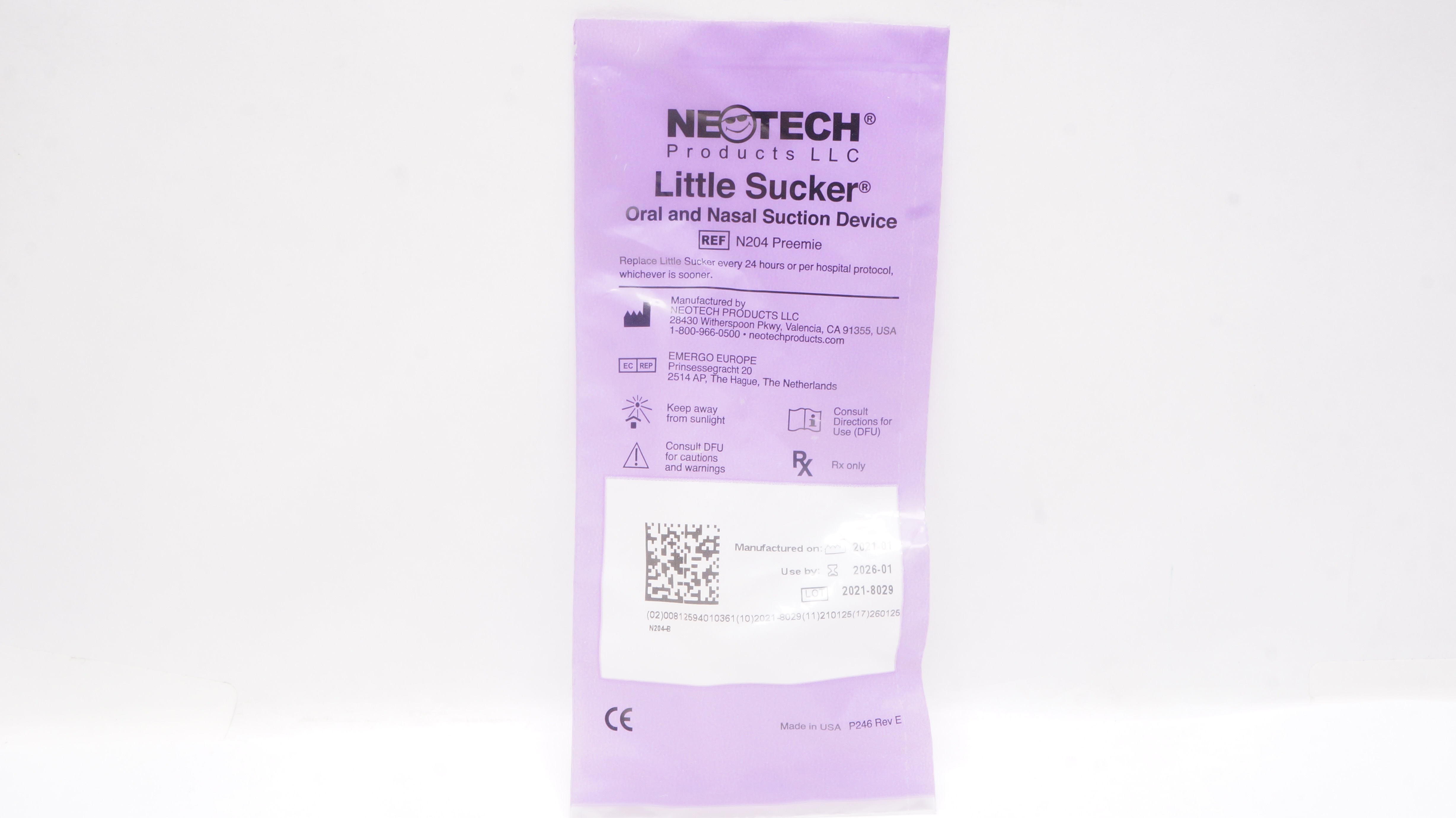 Neotech N204 Preemie Little Sucker Oral and Nasal Suction Device